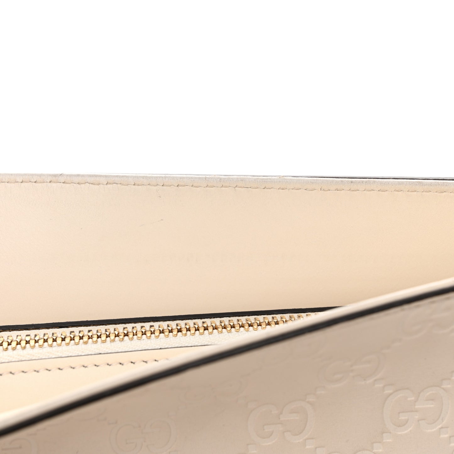 Guccissima Signature Medium Shoulder Tote Bag Mystic White