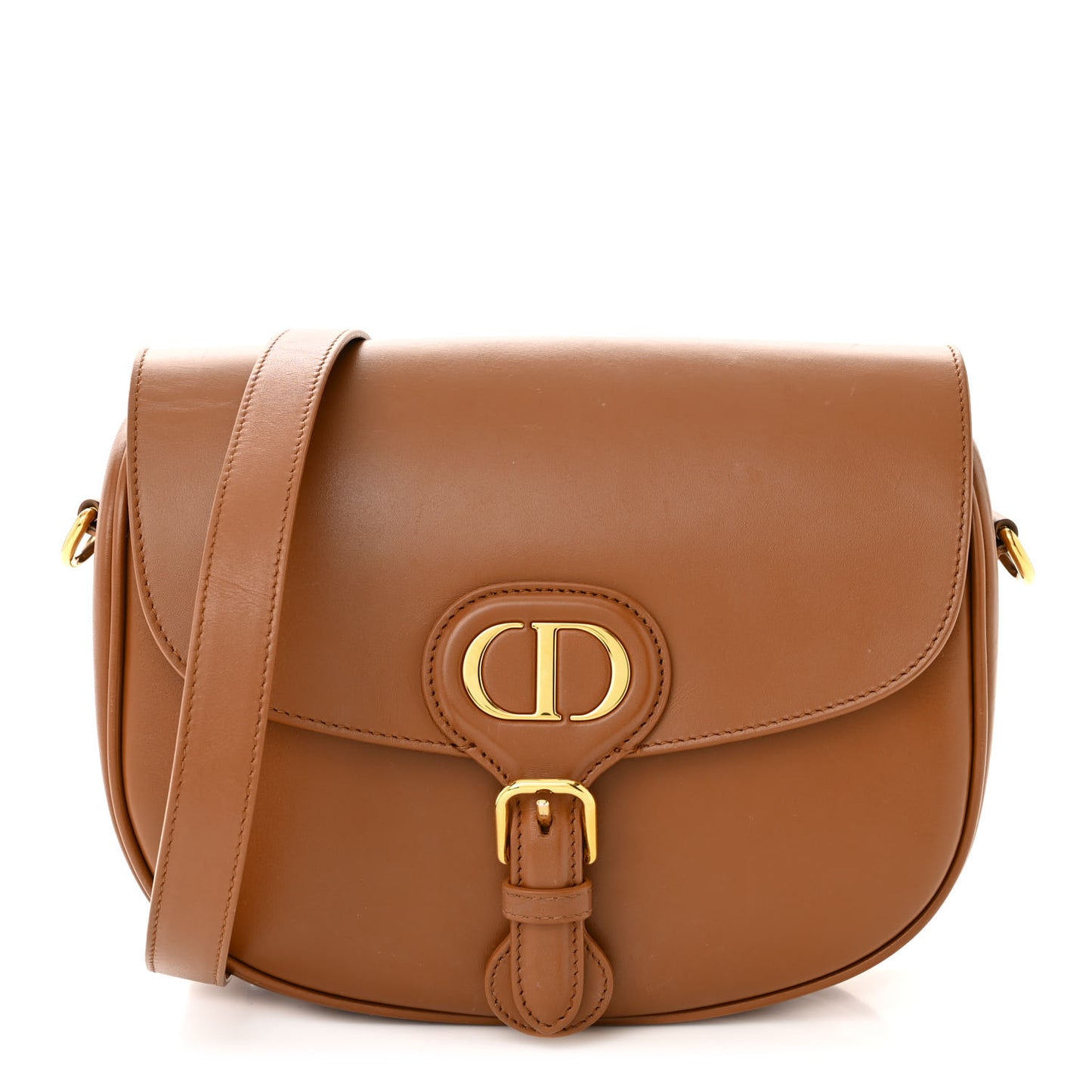 Box Calfskin Medium Bobby Flap Camel