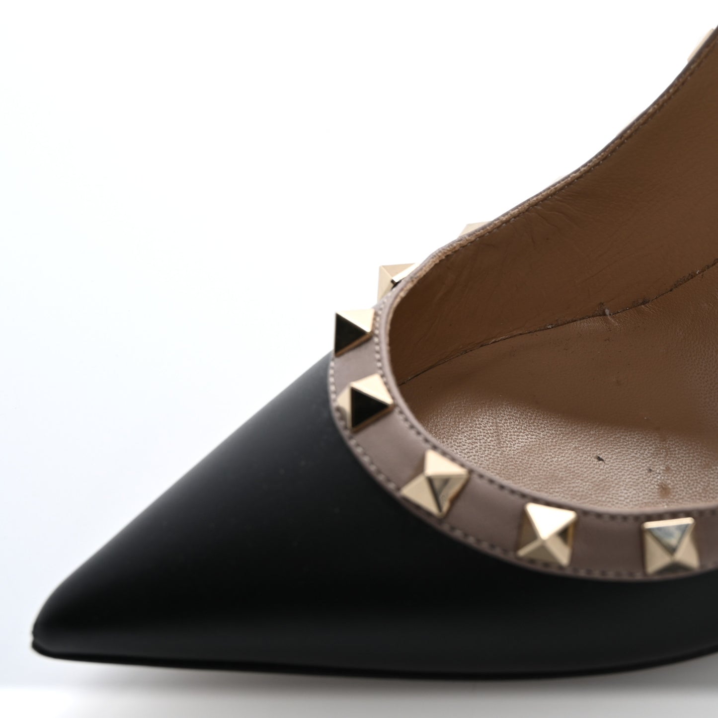 Nappa Rockstud 100mm Pumps 38 Black Poudre