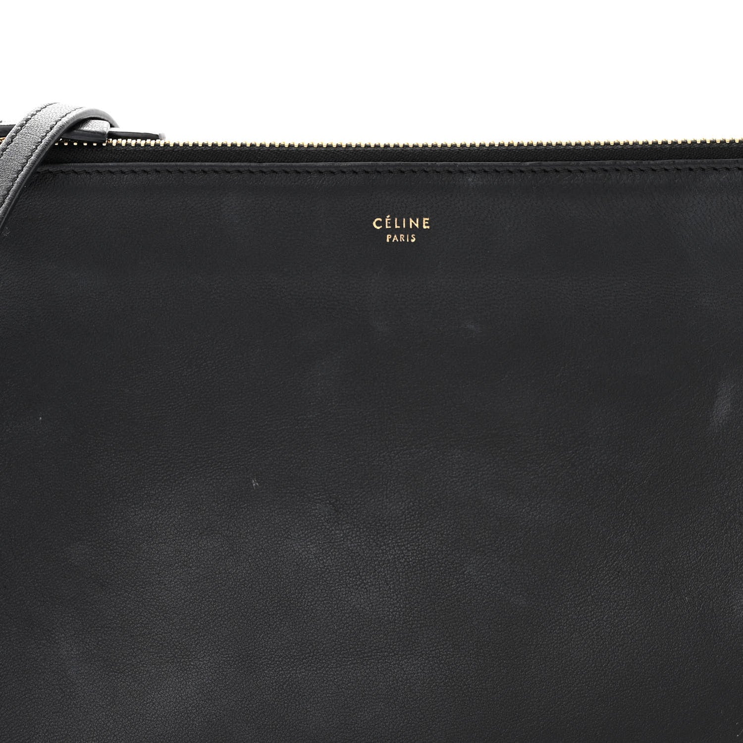 Celine Lambskin Large Trio Crossbody Bag Black 9 of 14