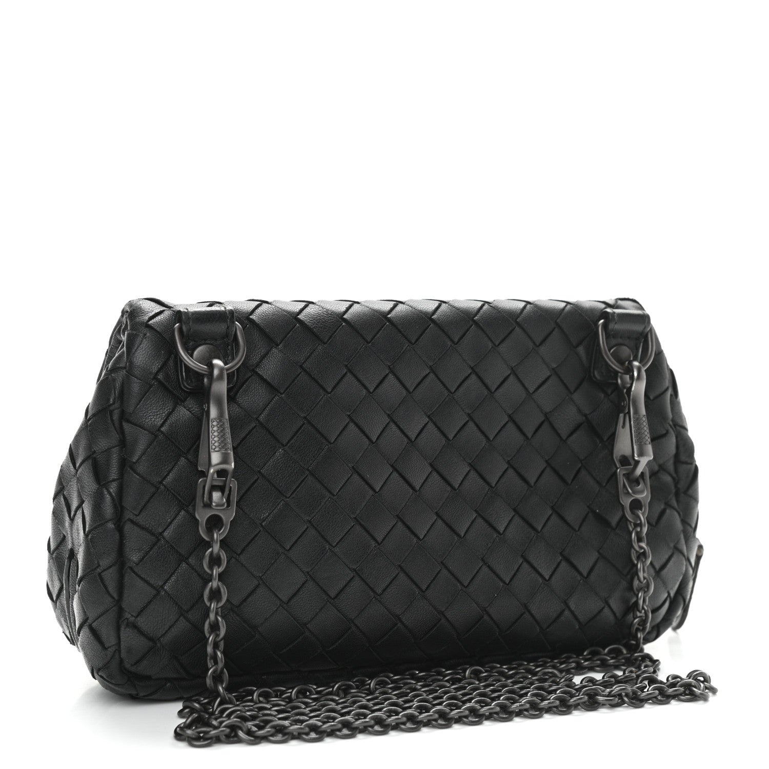 Bottega Veneta Nappa Intrecciato Small Chain Crossbody Black 3 of 13