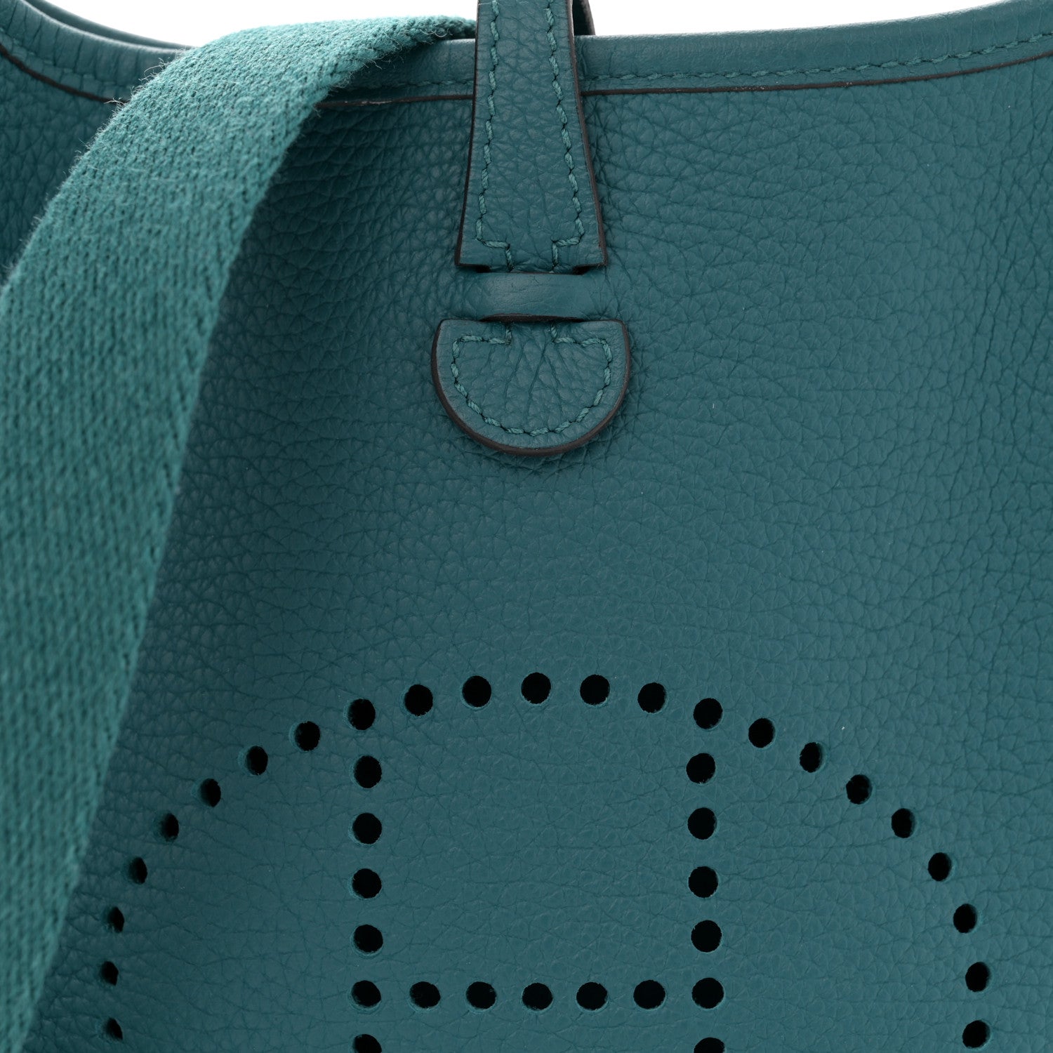 Hermes Taurillon Clemence Evelyne TPM Vert Bosphore 8 of 12