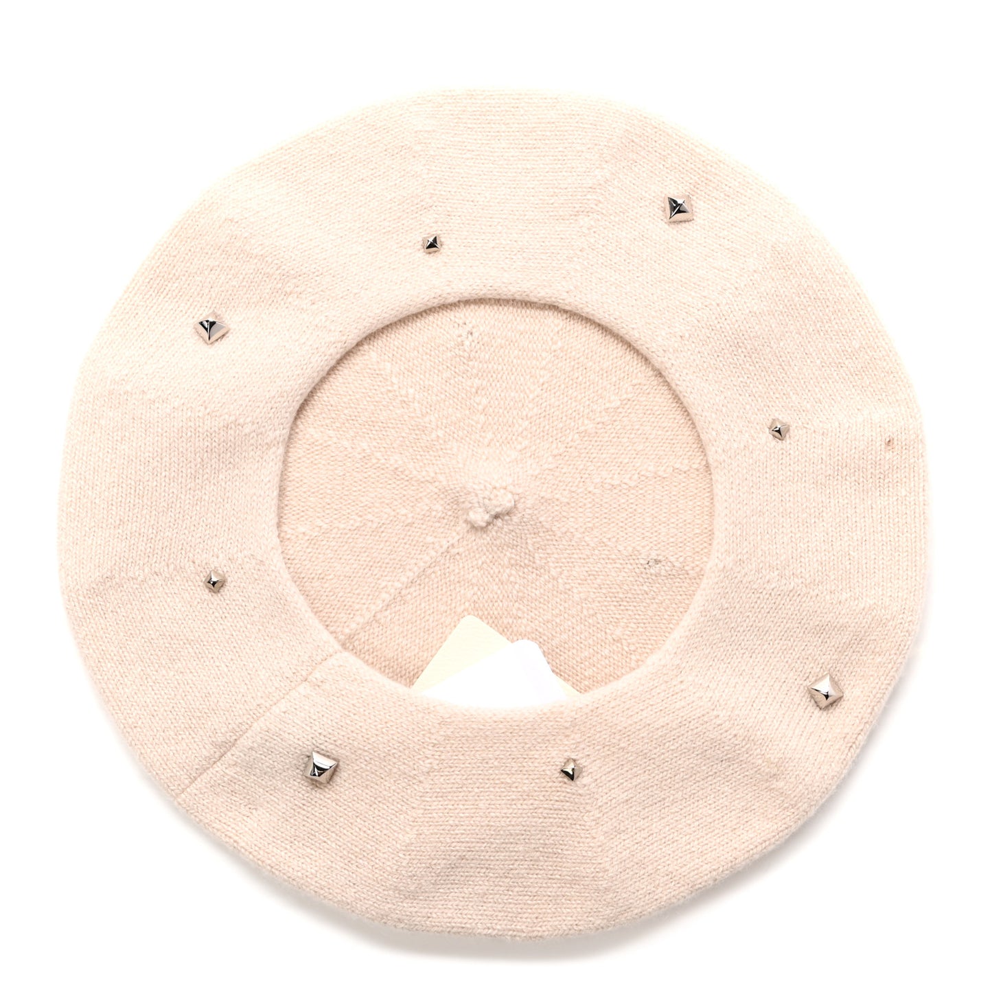 Cashmere Medor Studded Darling Beret S White