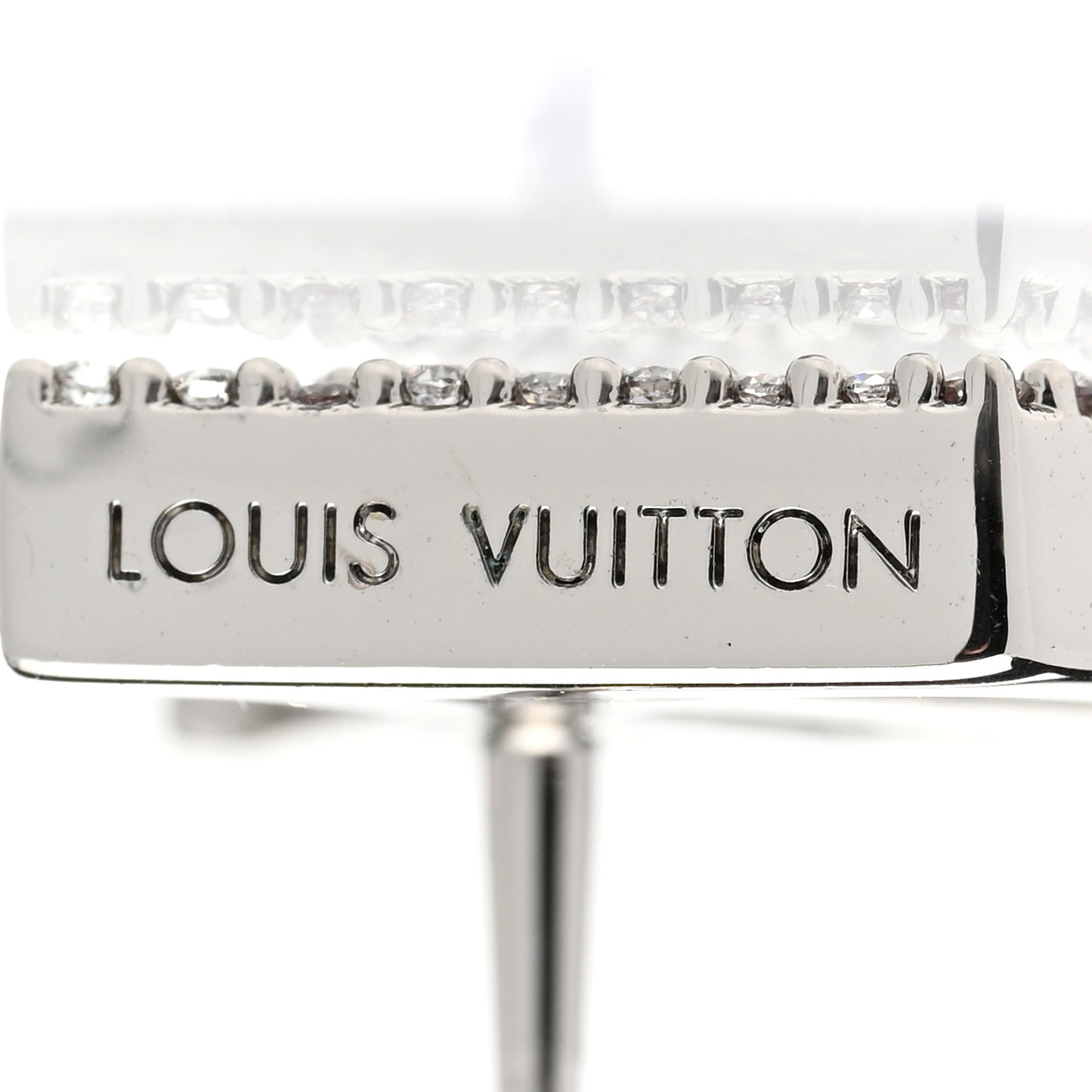 Crystal LV Iconic Earrings Silver