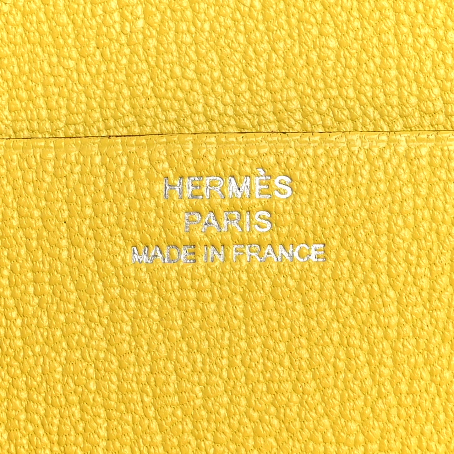 Chevre Mysore Mini In-The-Loop Card Holder Jaune De Naples