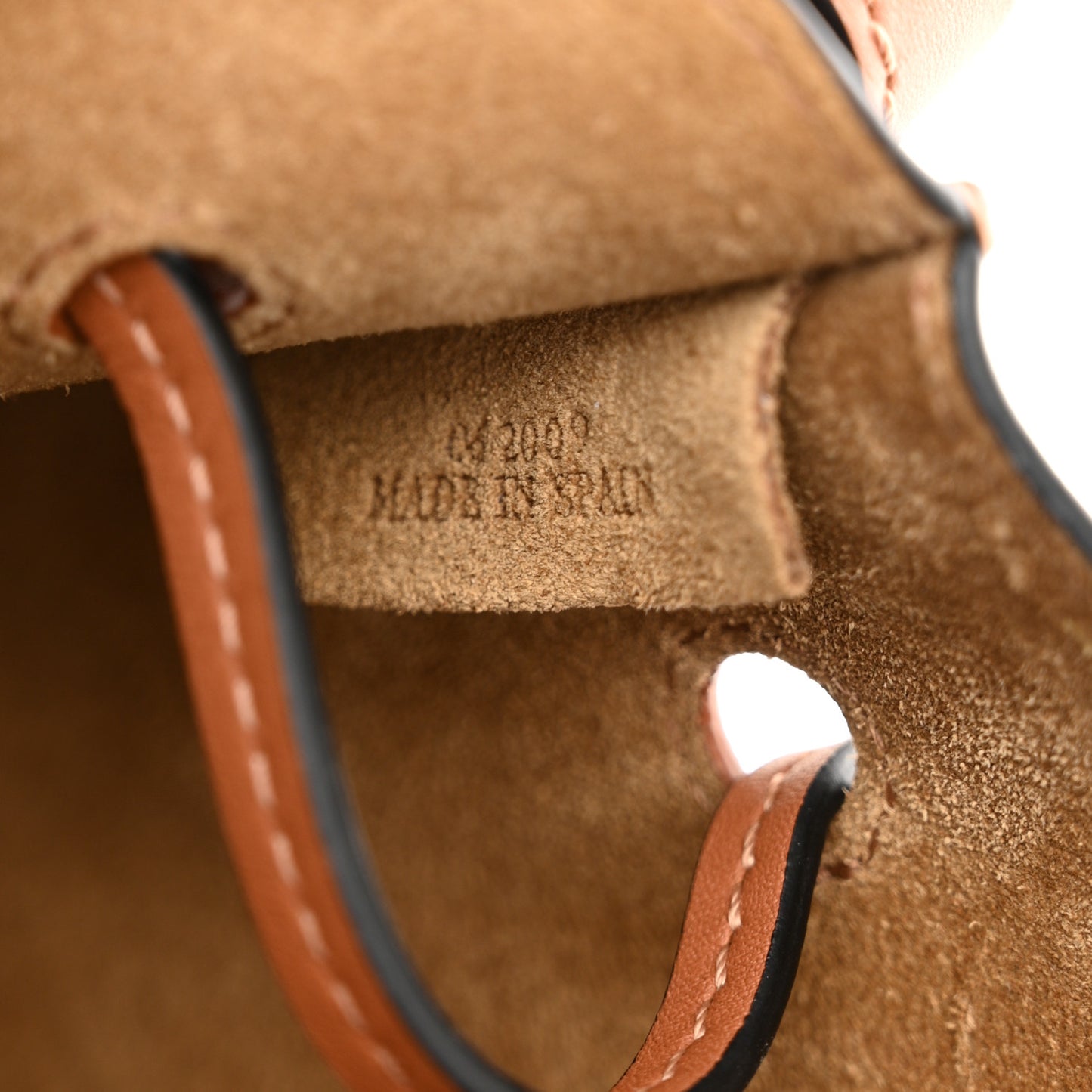 Nappa Horseshoe Bag Tan