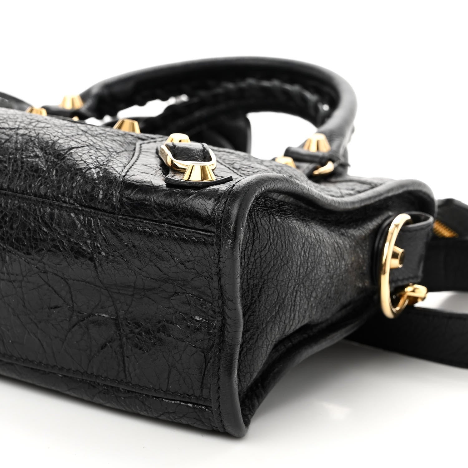Balenciaga Agneau Classic Gold Hardware Mini City Black 9 of 10