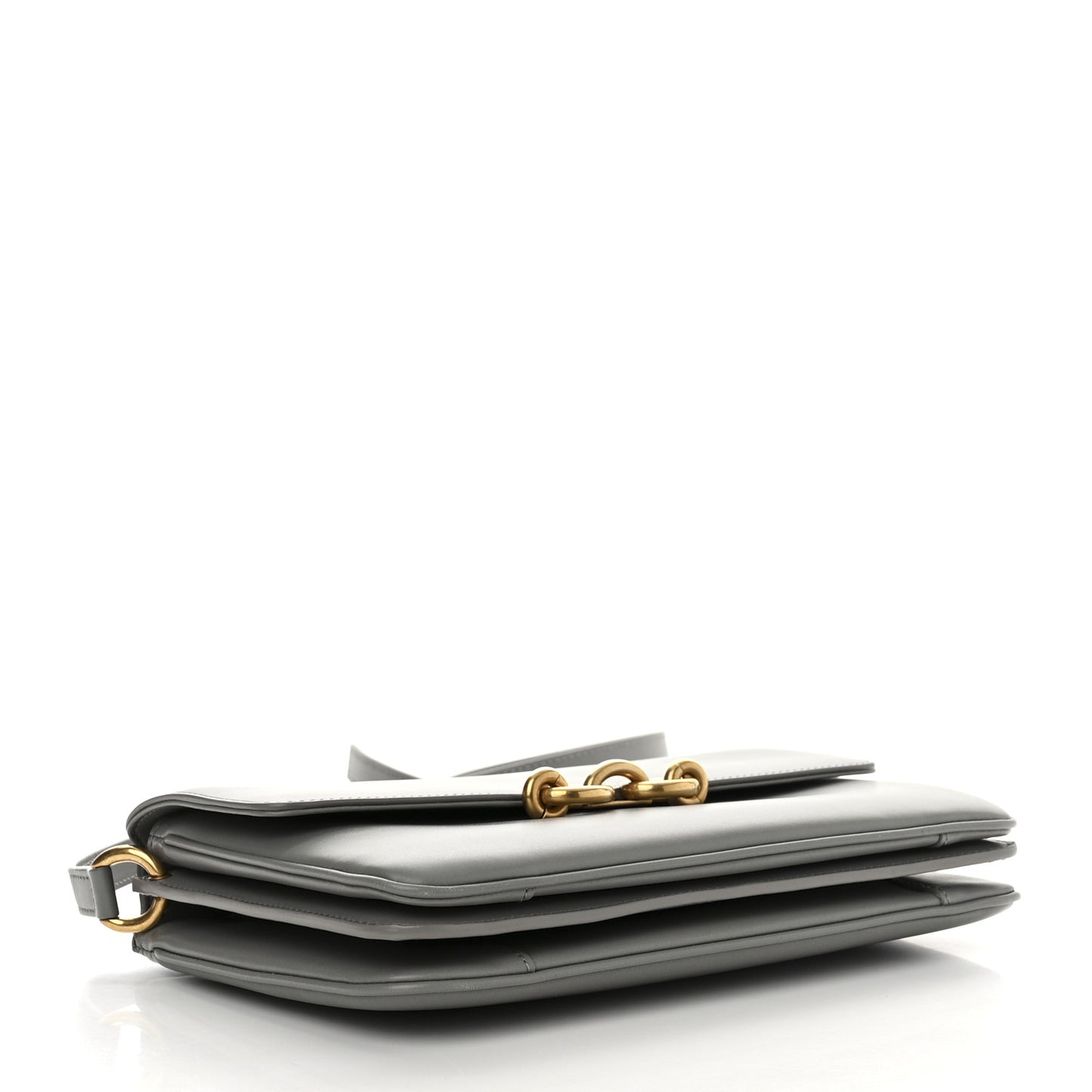 Smooth Calfskin Le Maillon Satchel Grey