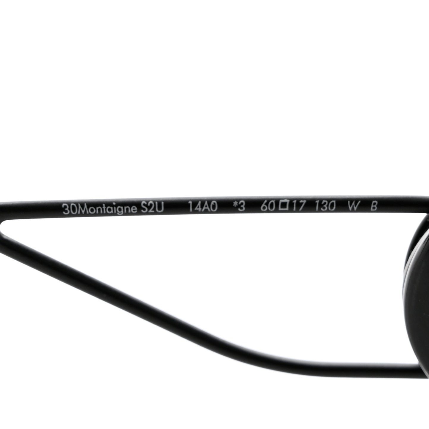 Rectangular 30 Montaigne 1 S2U Sunglasses Black
