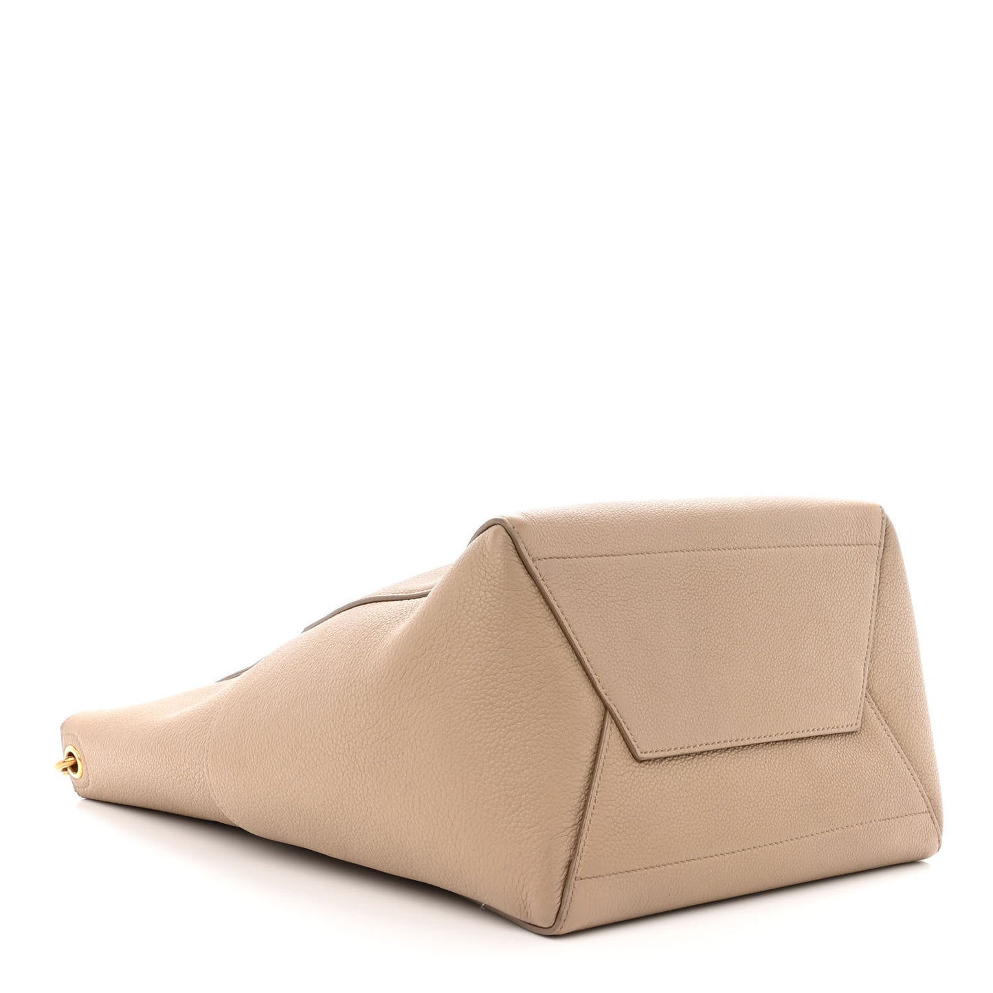 Soft Grained Calfskin Sangle Bucket Bag Dune