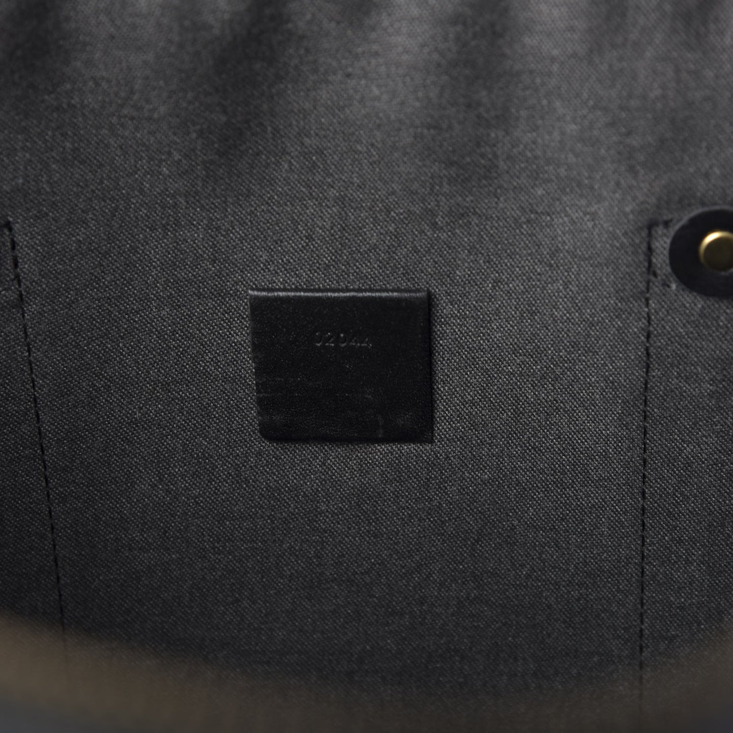 Monogram Coated Canvas Tote Bag Black