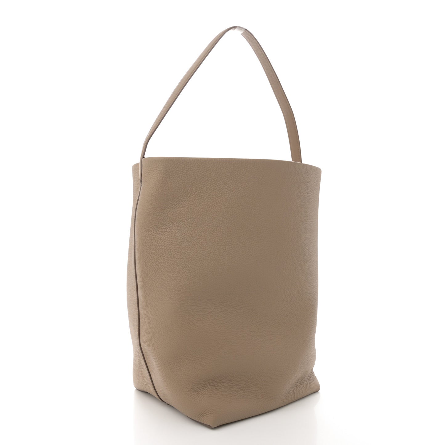 Grained Calfskin Large N/S Park Tote Dark Taupe
