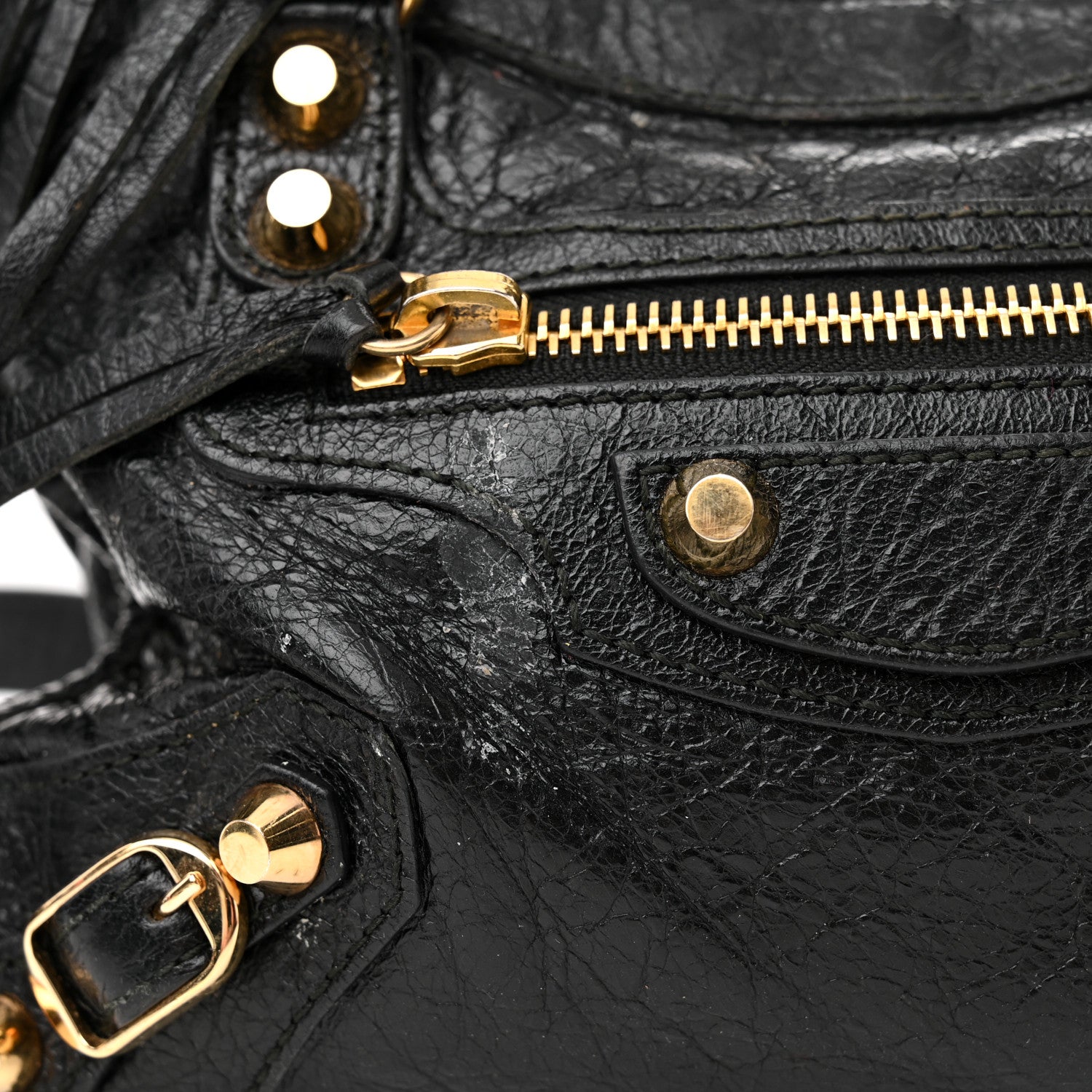 Balenciaga Agneau Classic Gold Hardware Mini City Black 15 of 18