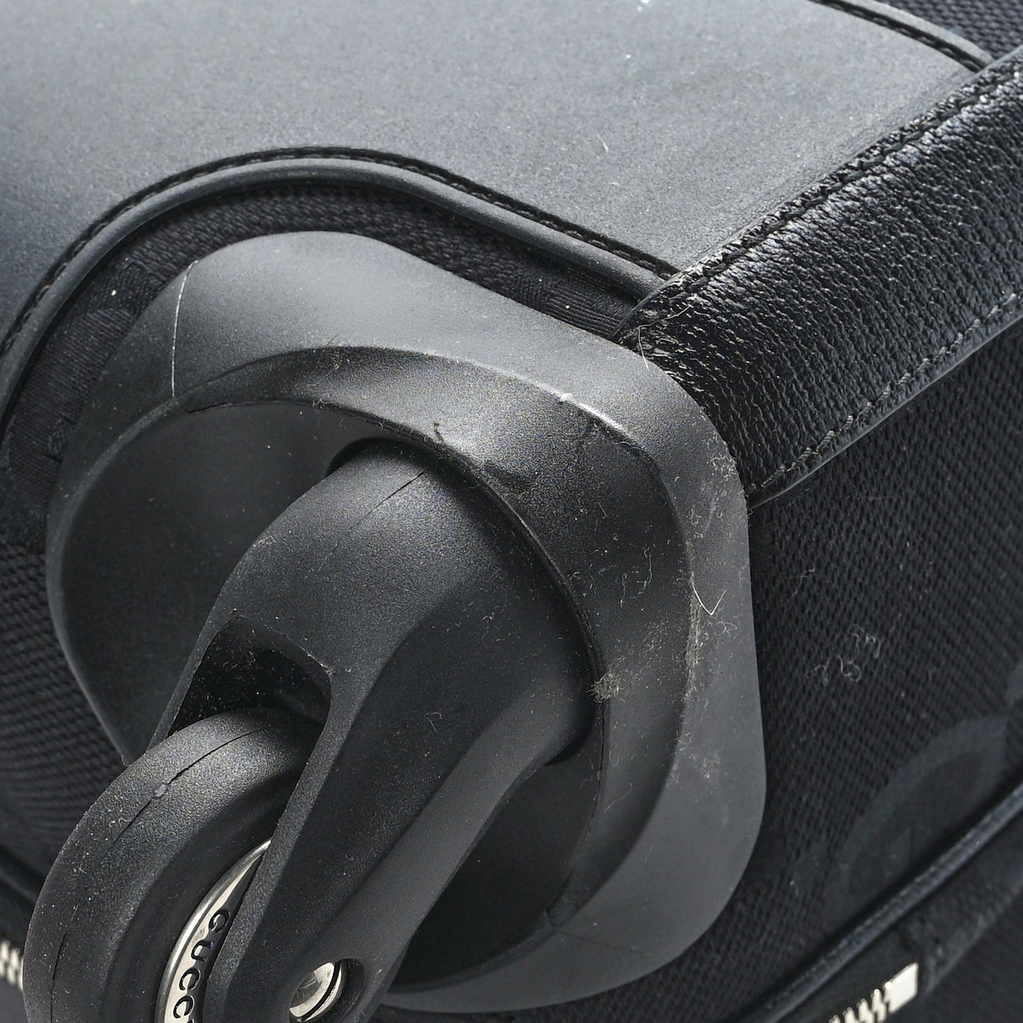 Monogram Jumbo GG Textured Dollar Calfskin Small Carry On Trolley Black