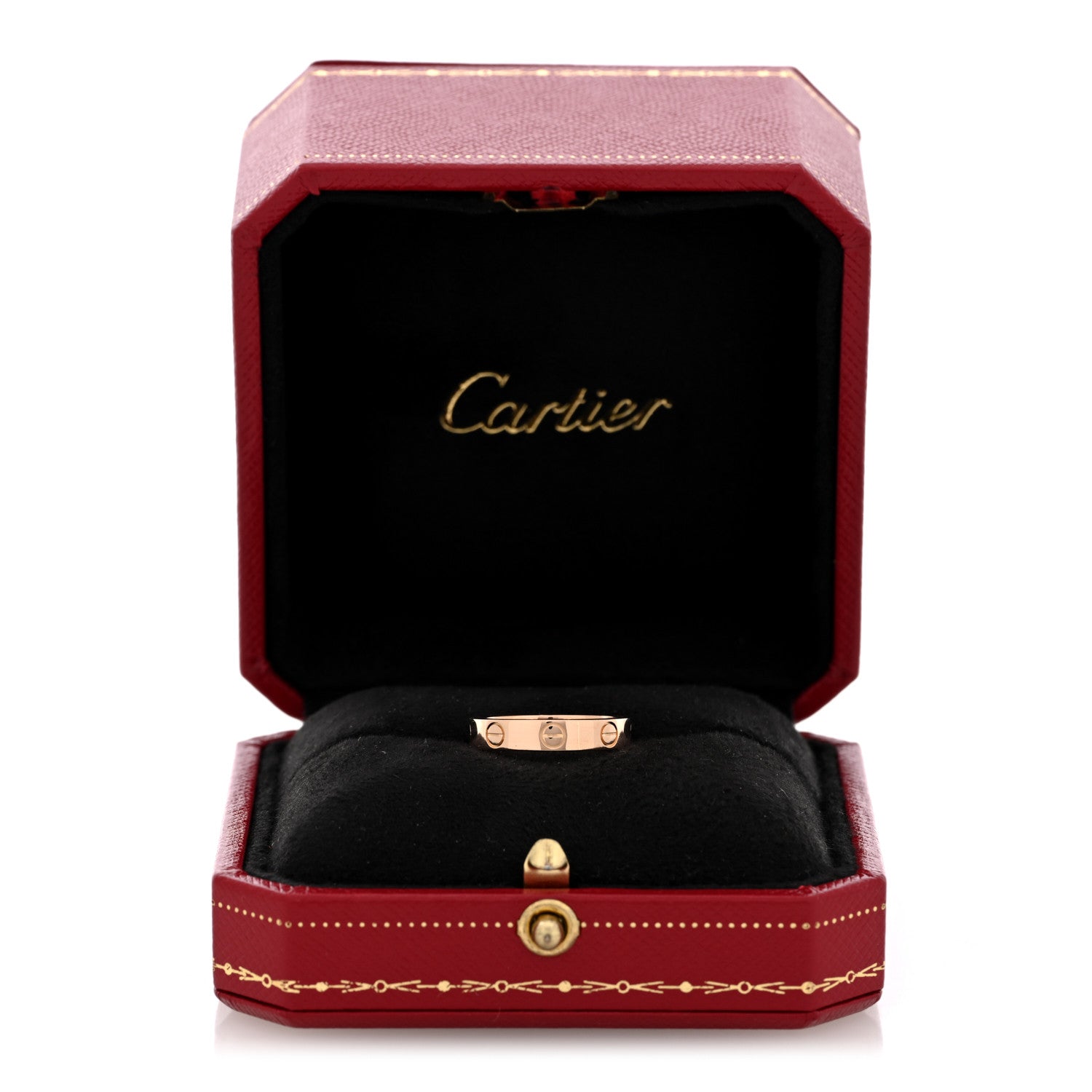 Cartier 18K Pink Gold 3.5mm LOVE Wedding Band Ring 51 5.75 5 of 5