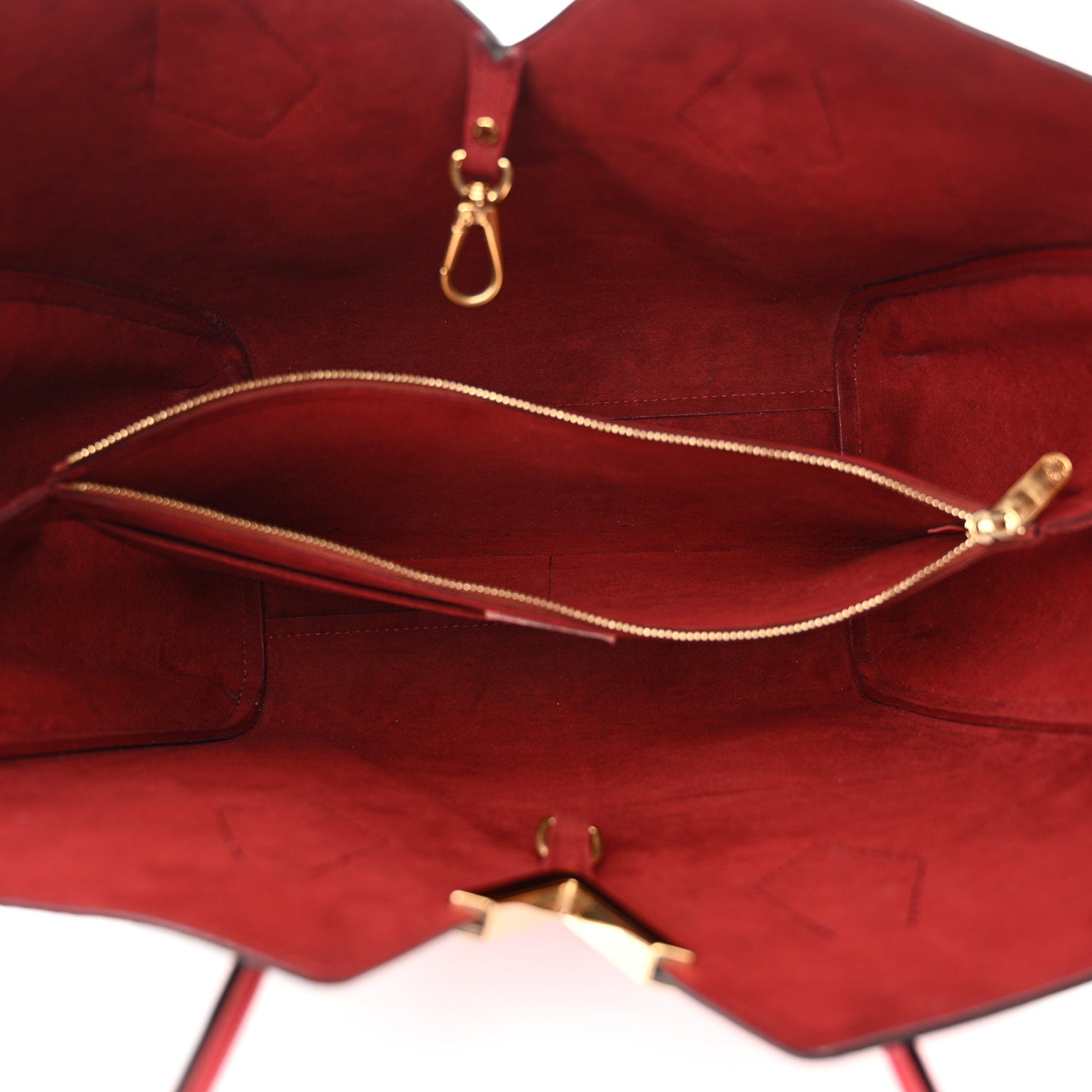 Calfskin Monogram Kimono Tote Cherry