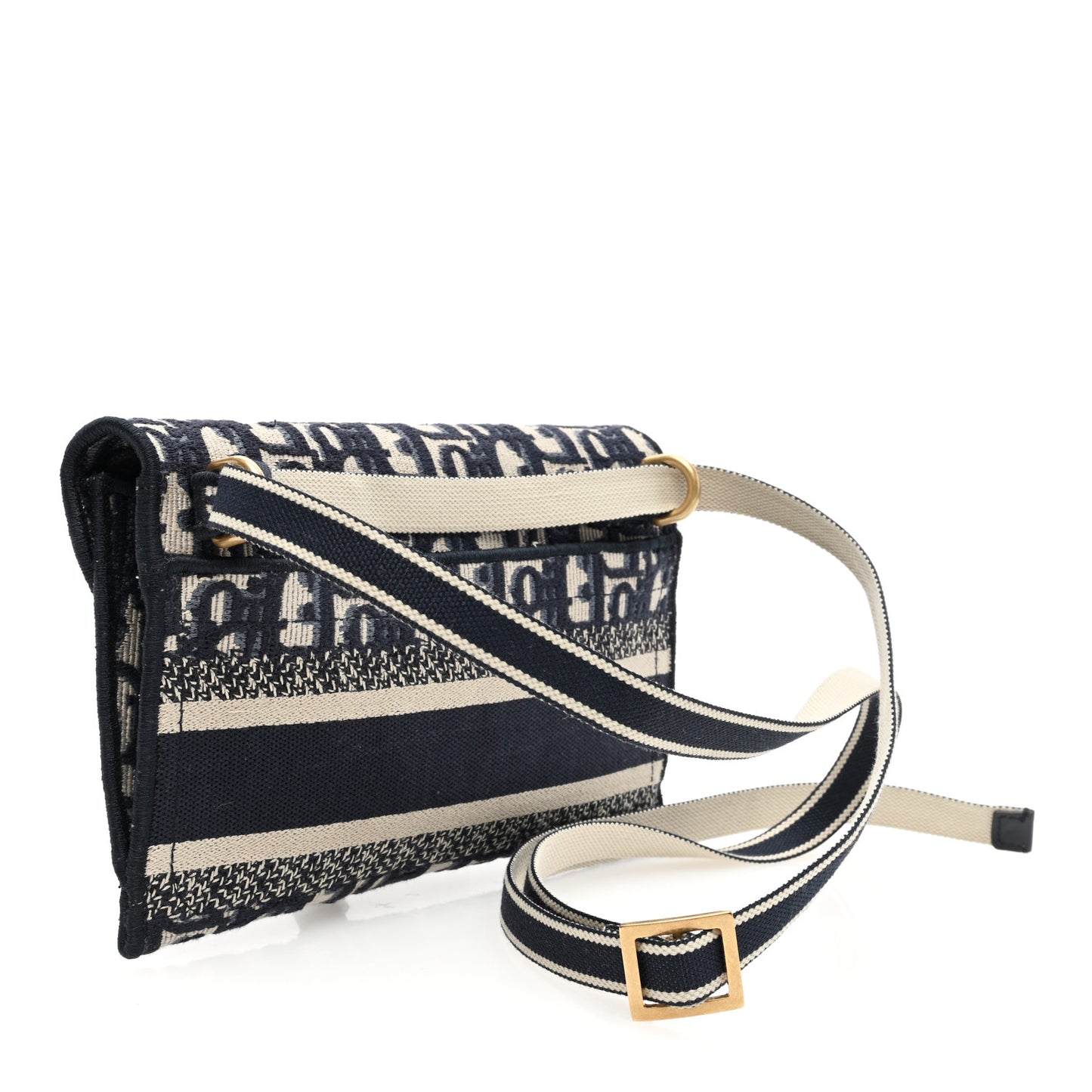 Oblique Slim Saddle Pouch Blue