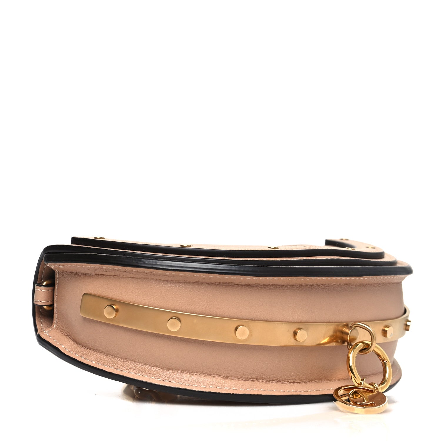 Chloe Calfskin Small Nile Bracelet Minaudiere Bag Biscotti Beige 4 of 12