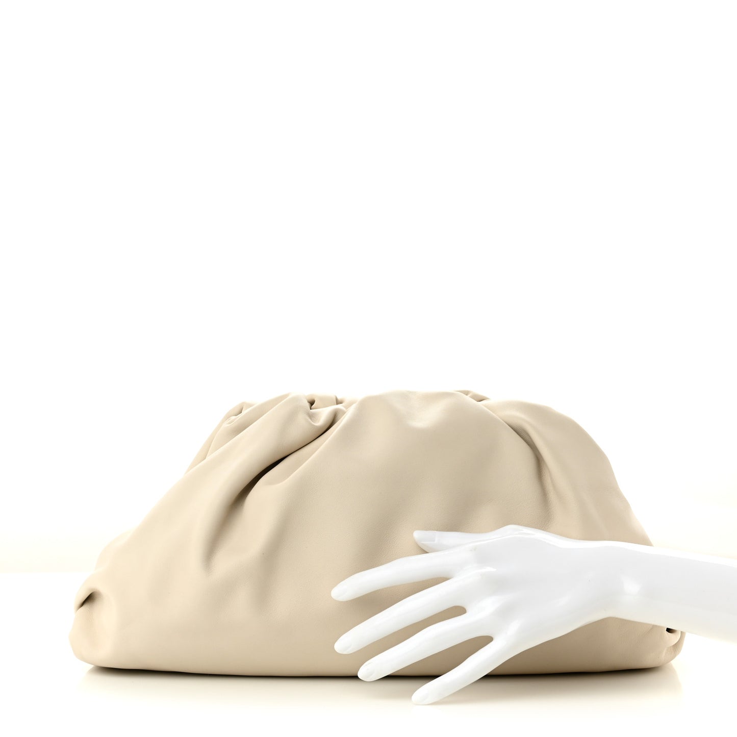 Smooth Butter Calf The Pouch Oversized Clutch Plaster