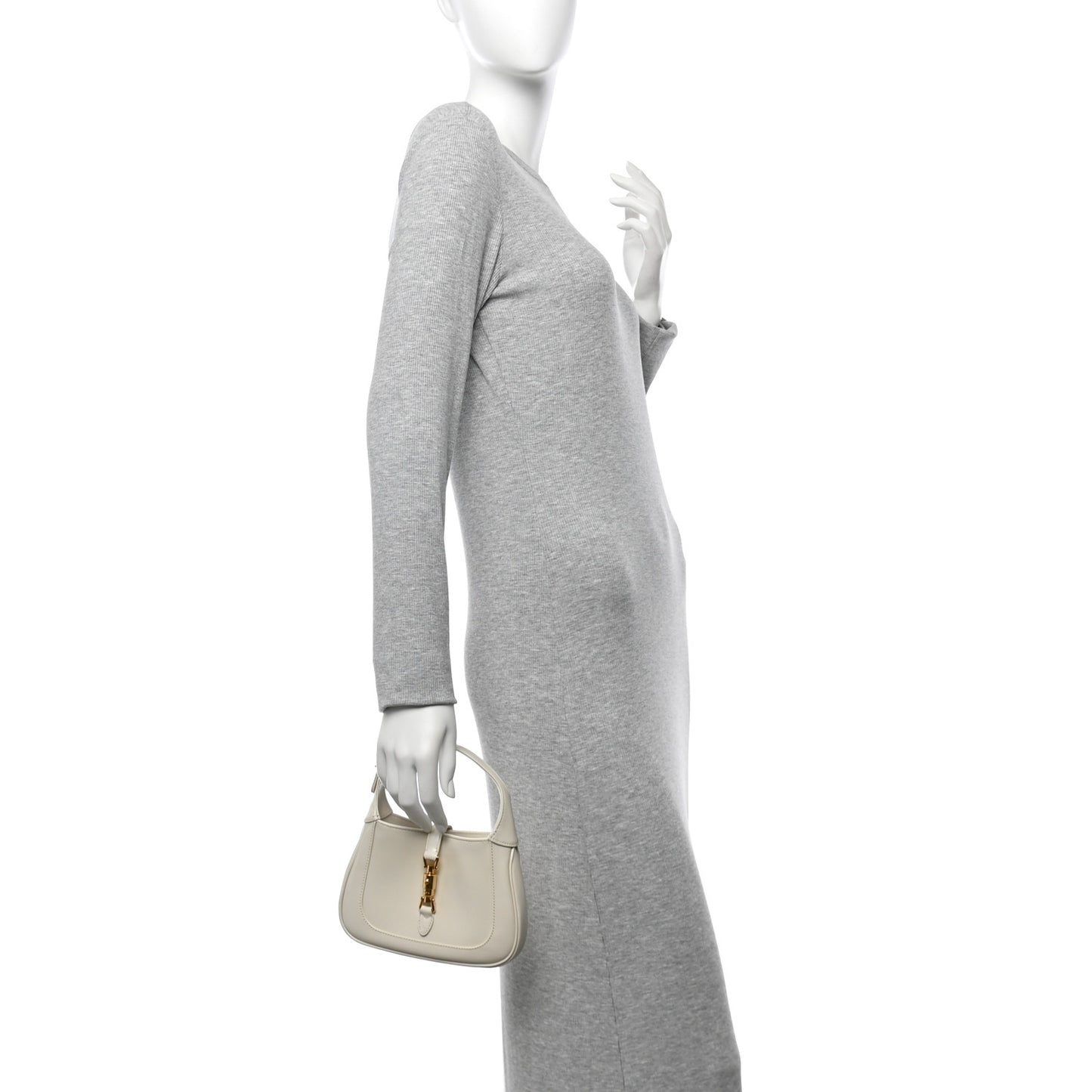 Boarded Dyana Lux Calfskin Mini Jackie 1961 Hobo Mystic White