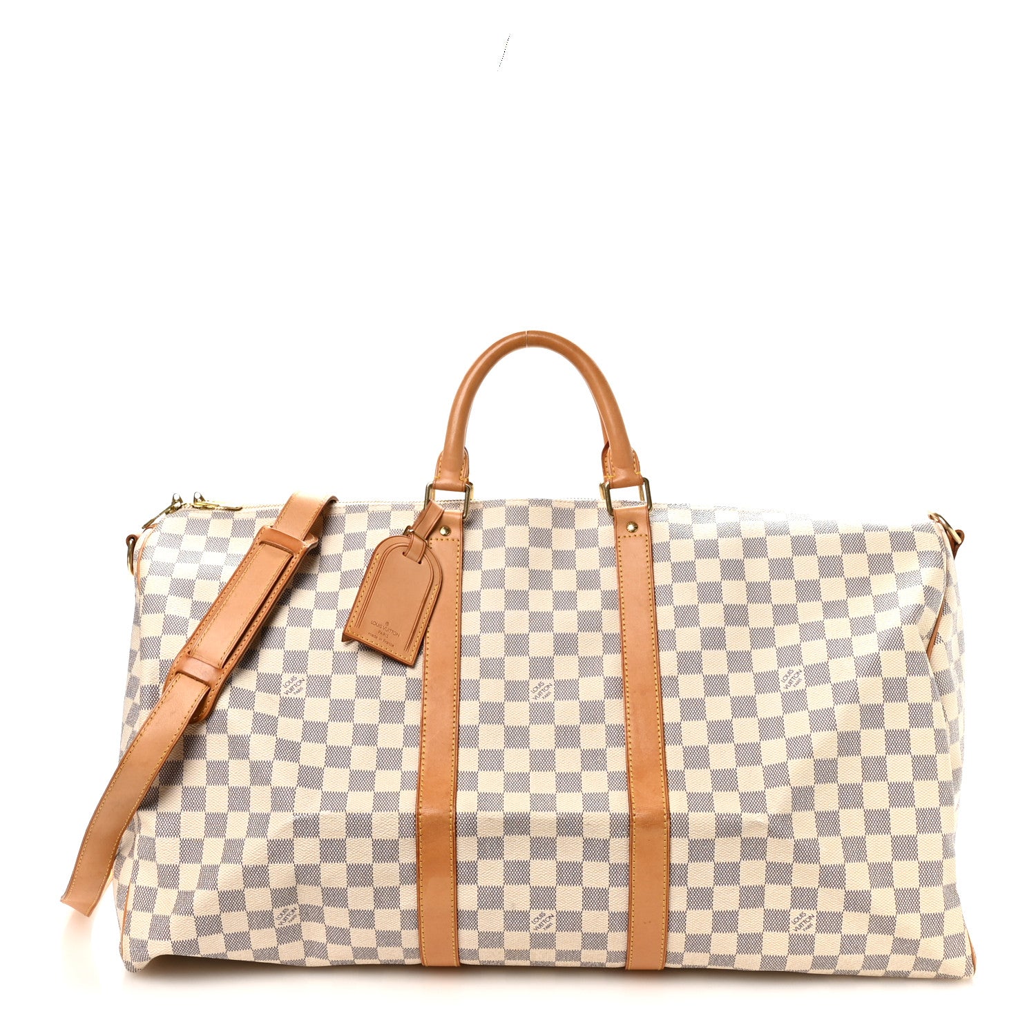 Louis Vuitton Damier Azur Keepall Bandouliere 55 1853942 Louis Vuitton Damier Azur Keepall Bandouliere 55 1853942
