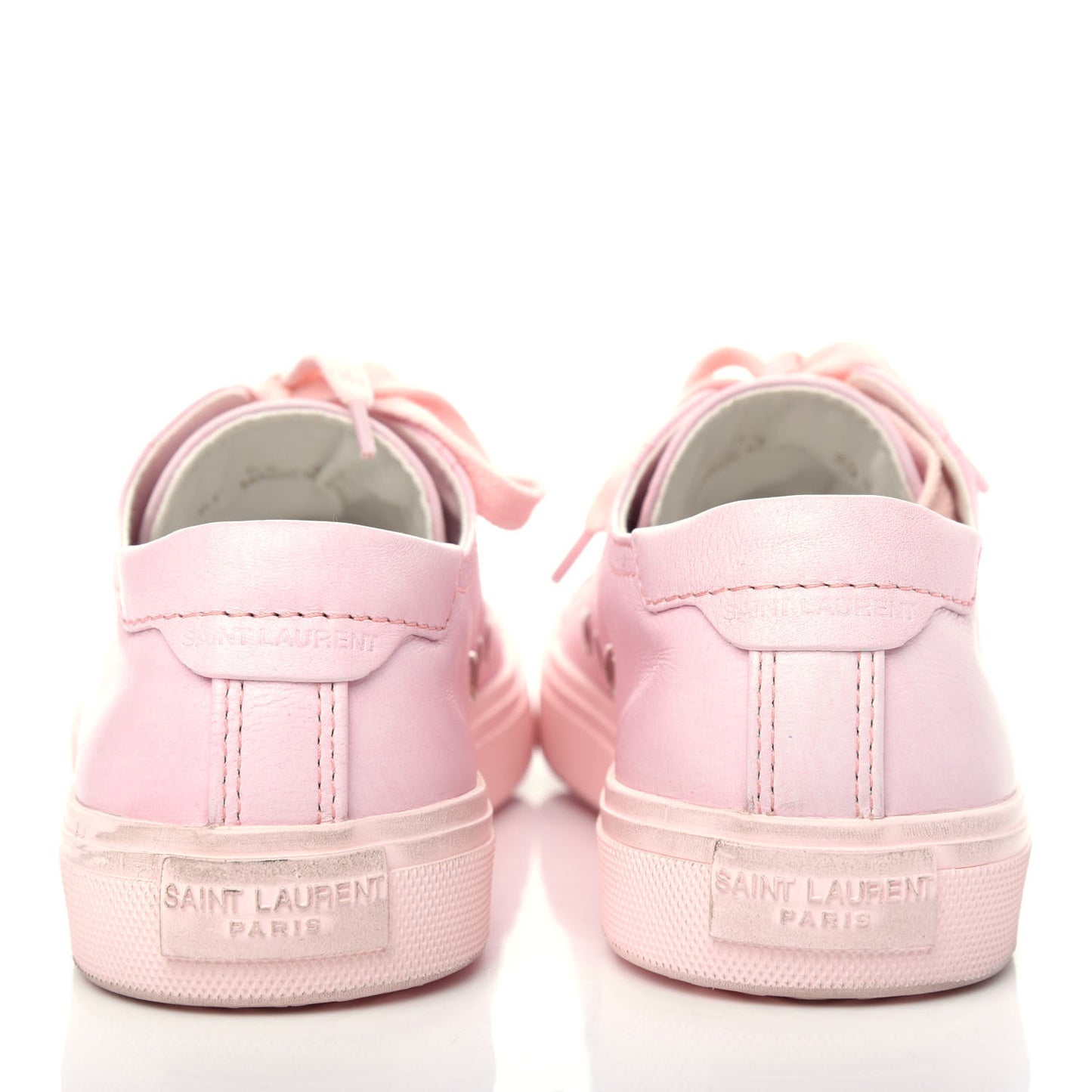 Calfskin Distressed Bedford Low Top Sneakers 38.5 Fanne Rose