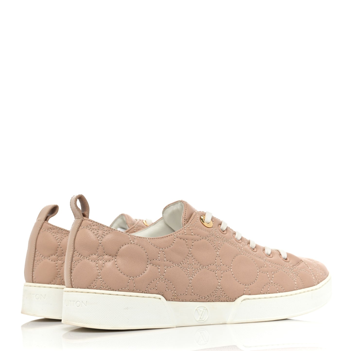 Calfskin Monogram Stellar Sneakers 37.5 Blush
