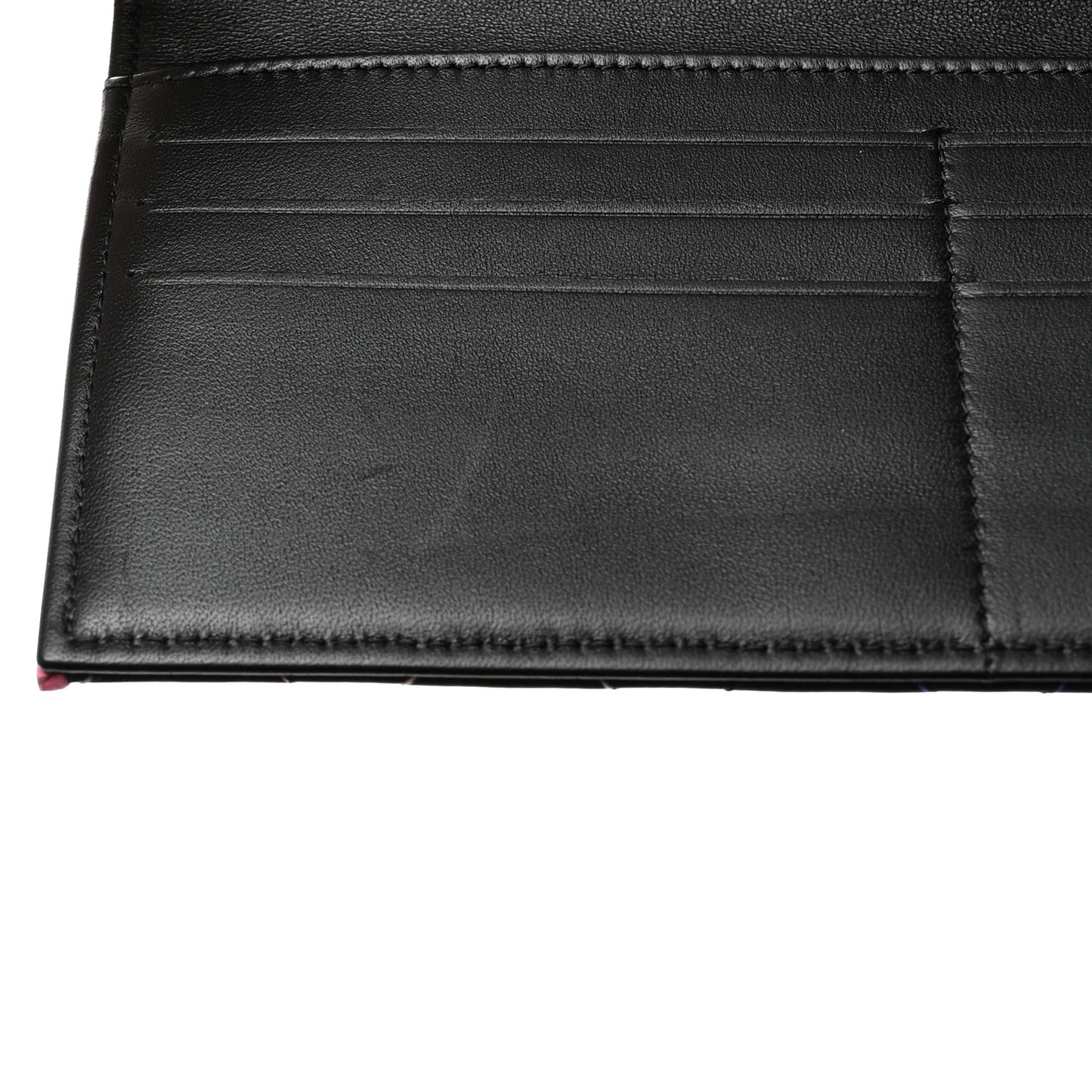 Lambskin Quilted Long Flap Wallet Multicolor