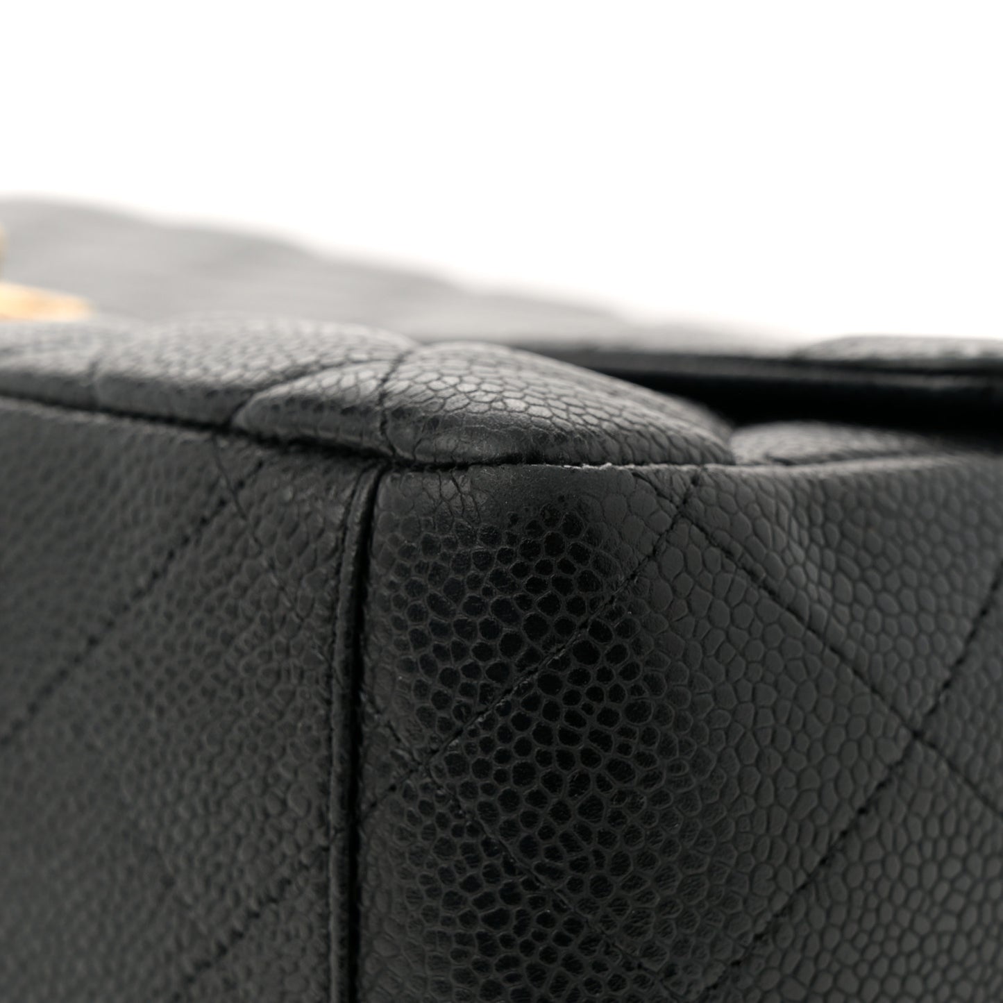 Caviar Quilted Maxi Single Flap Black