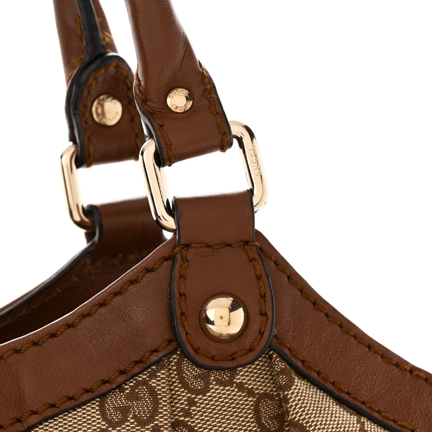 Gucci Monogram Large Sukey Tote Brown 11 of 14