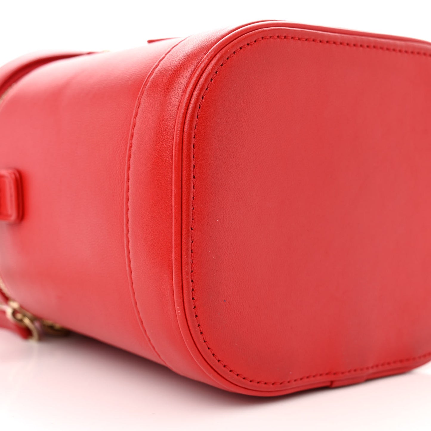 Lambskin Timeless Vanity Cosmetic Case Red