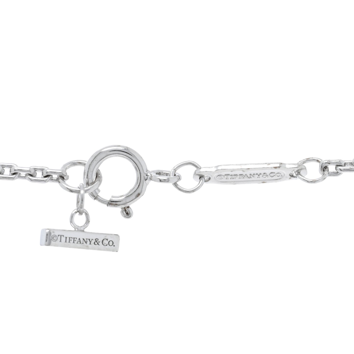 18K White Gold Diamond Medium Smile Pendant Necklace