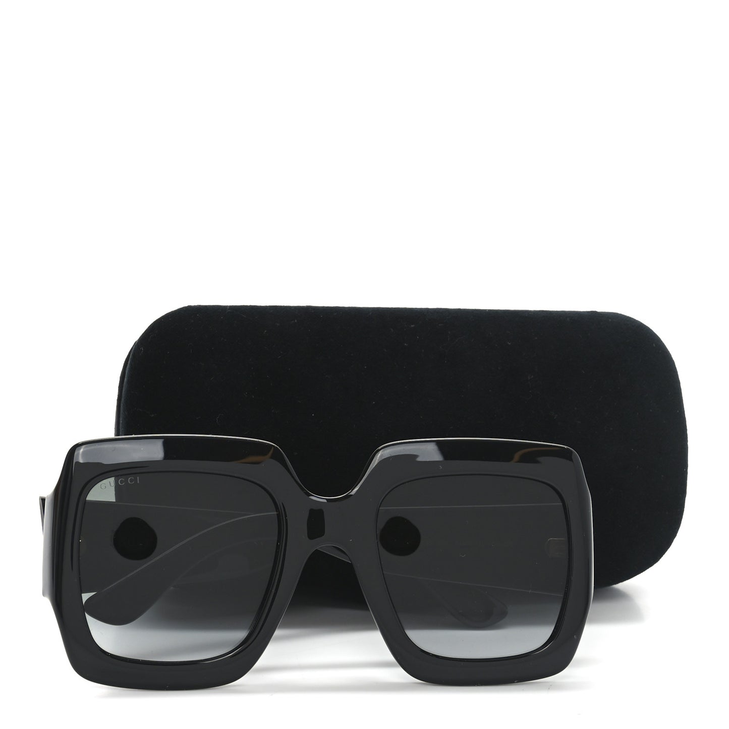 Acetate Square Frame Sunglasses GG0053S Black