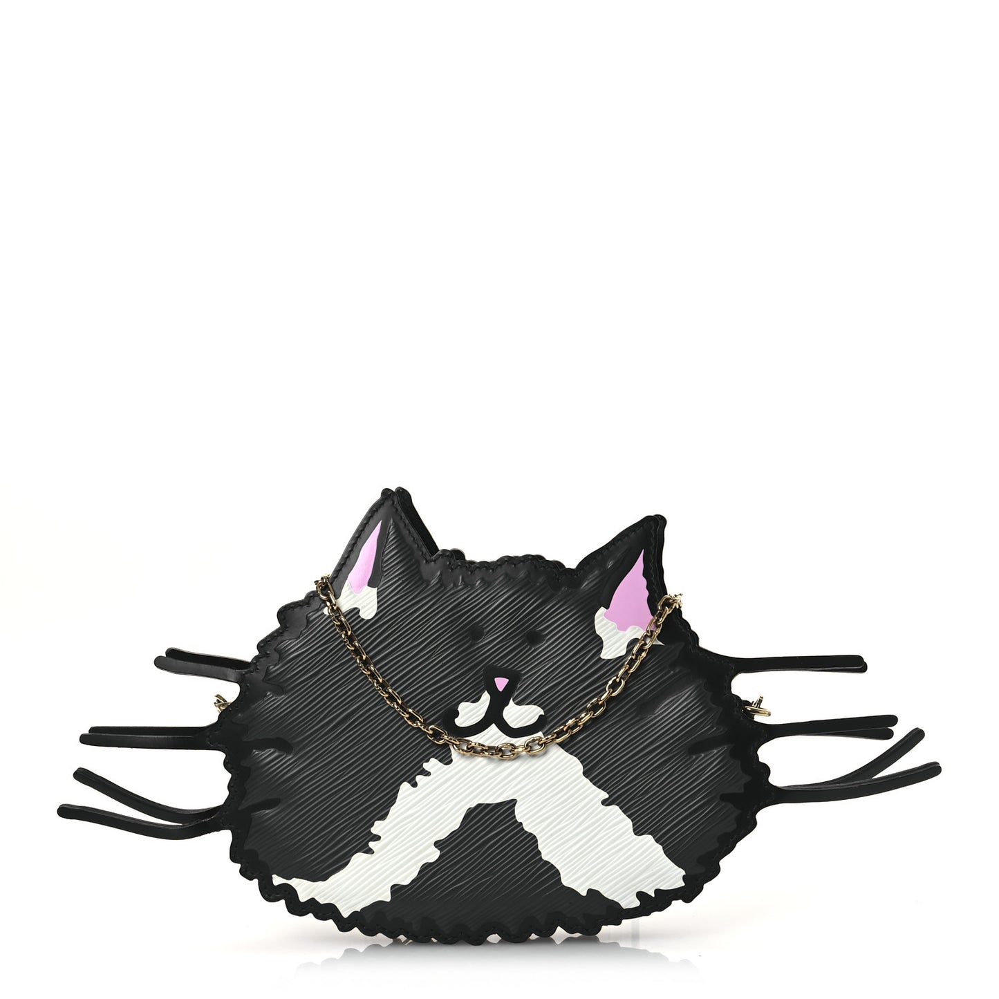 Epi Grace Coddington Catogram Chain Pochette Black