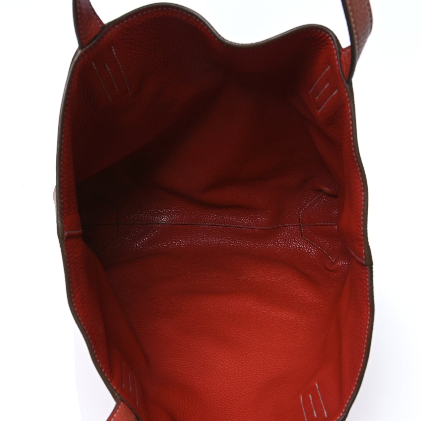 Taurillon Clemence Double Sens 36 Reversible Tote Gold Rose Jaipur