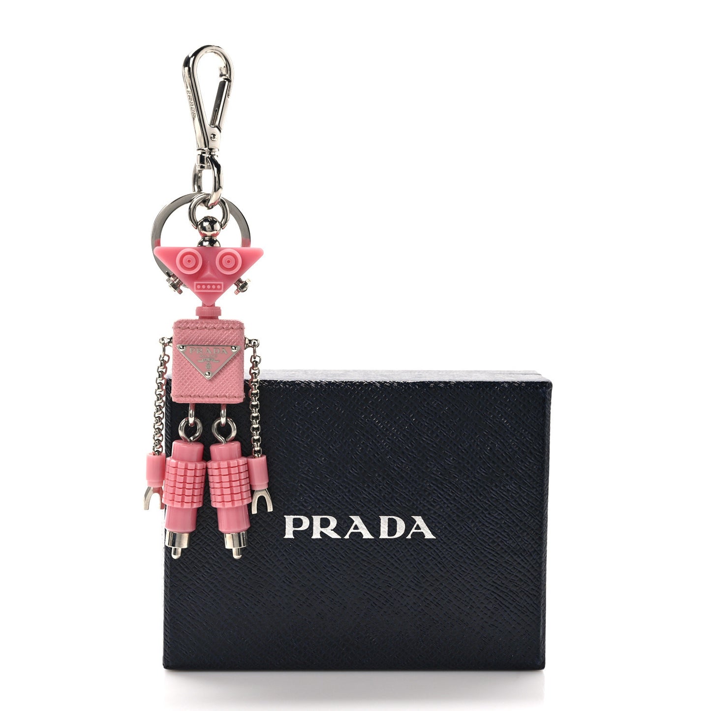 Saffiano Edward Robot Trick Keychain Bubblegum Pink