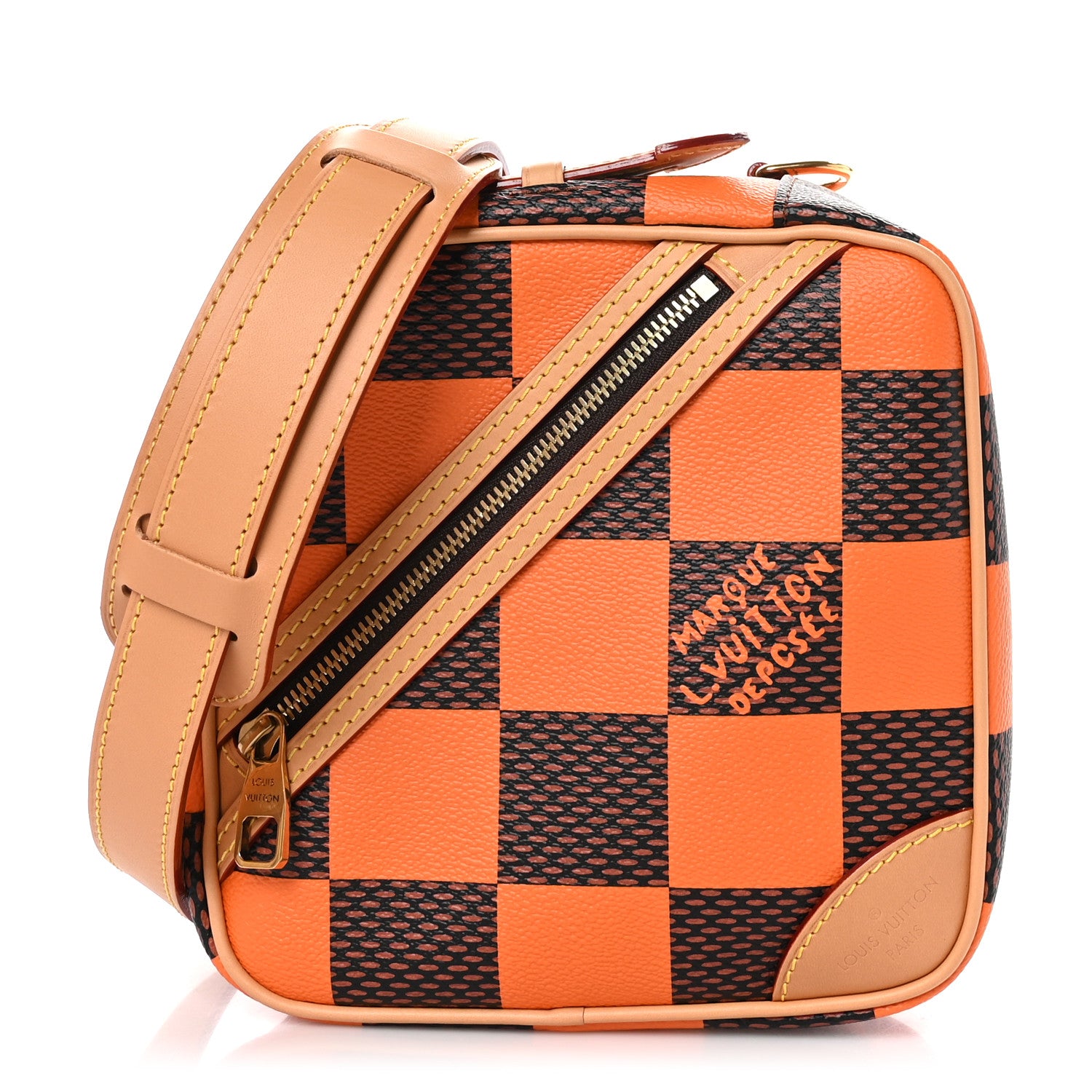 Louis Vuitton Damier Pop Chess Messenger Orange 1 of 8