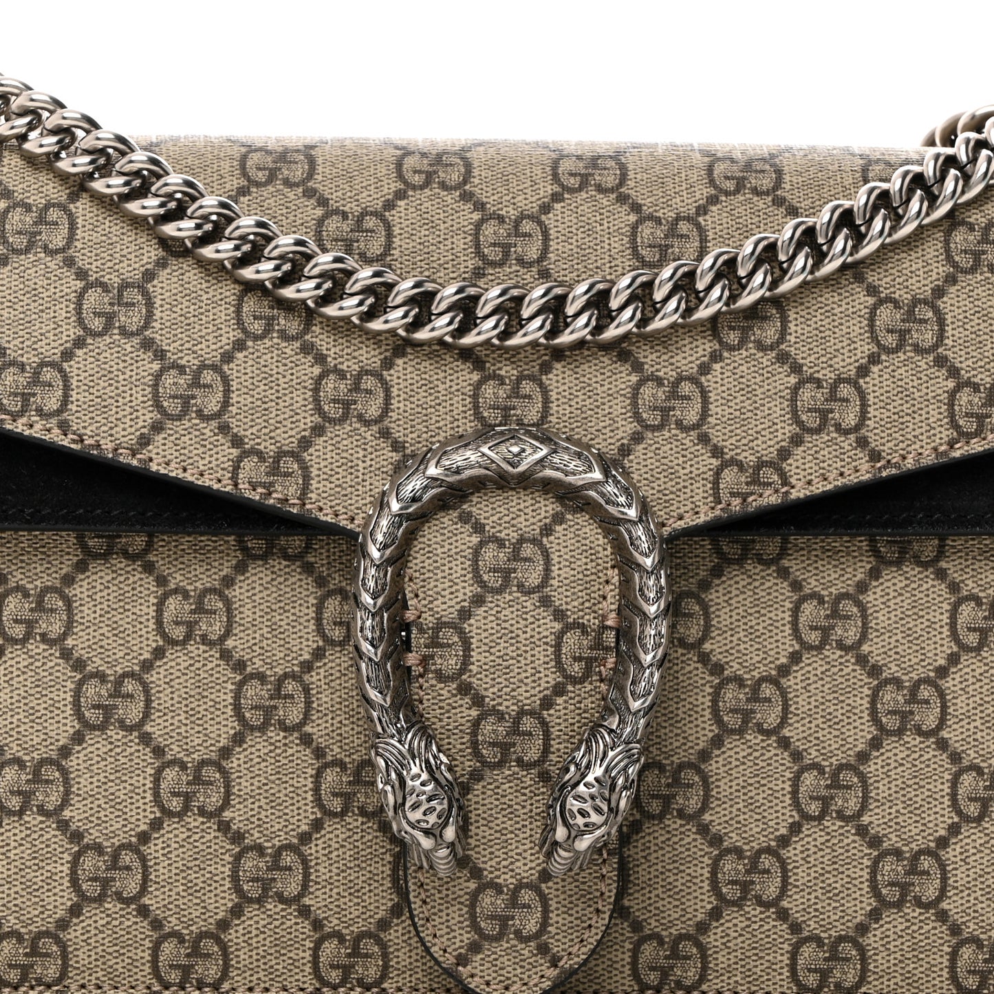GG Supreme Monogram Small Dionysus Shoulder Bag Black