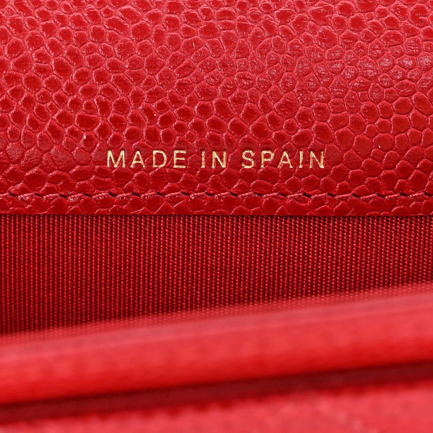 Caviar Quilted Boy Flap Card Holder Wallet Red