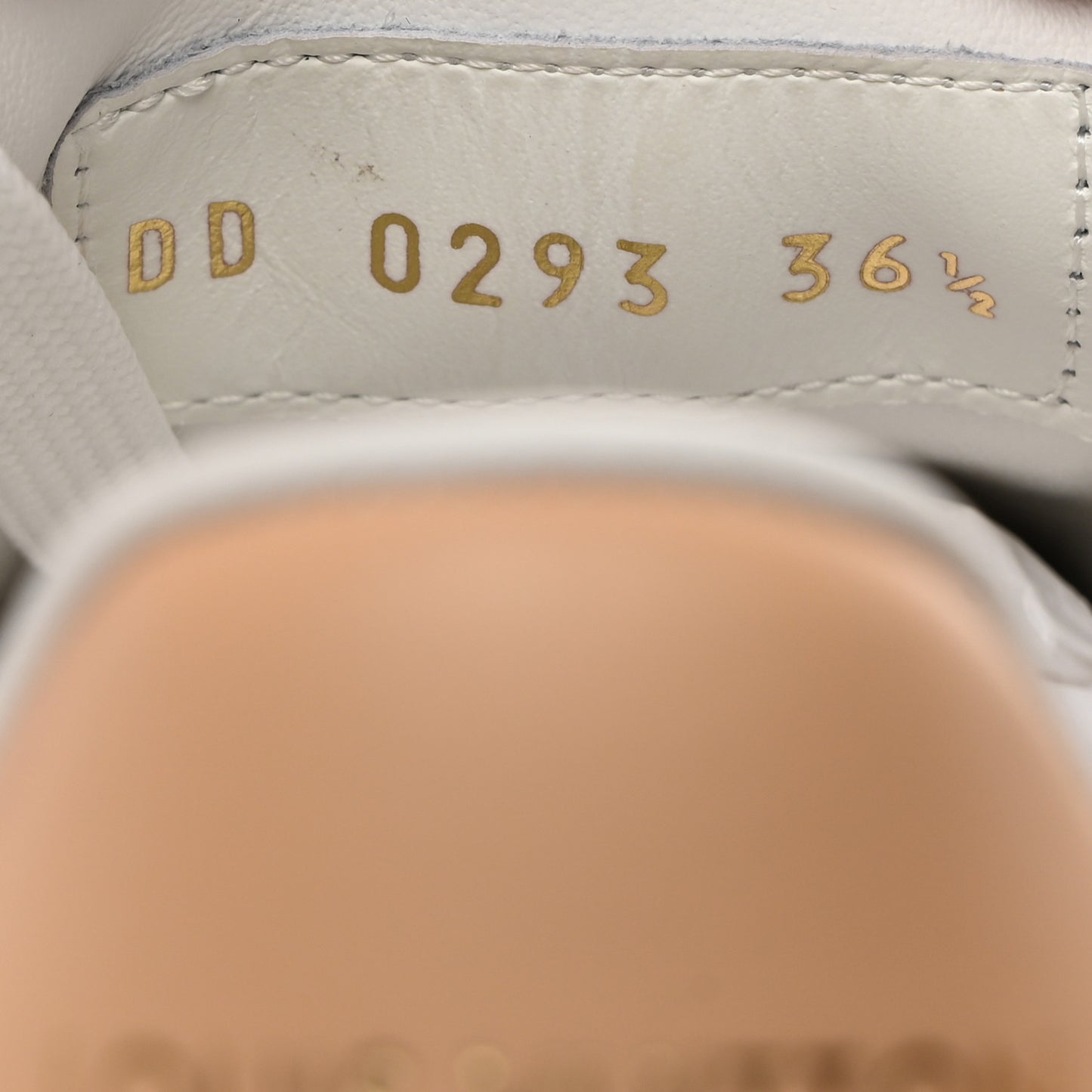 Calfskin Mahina Monogram Time Out Sneakers 36.5 White