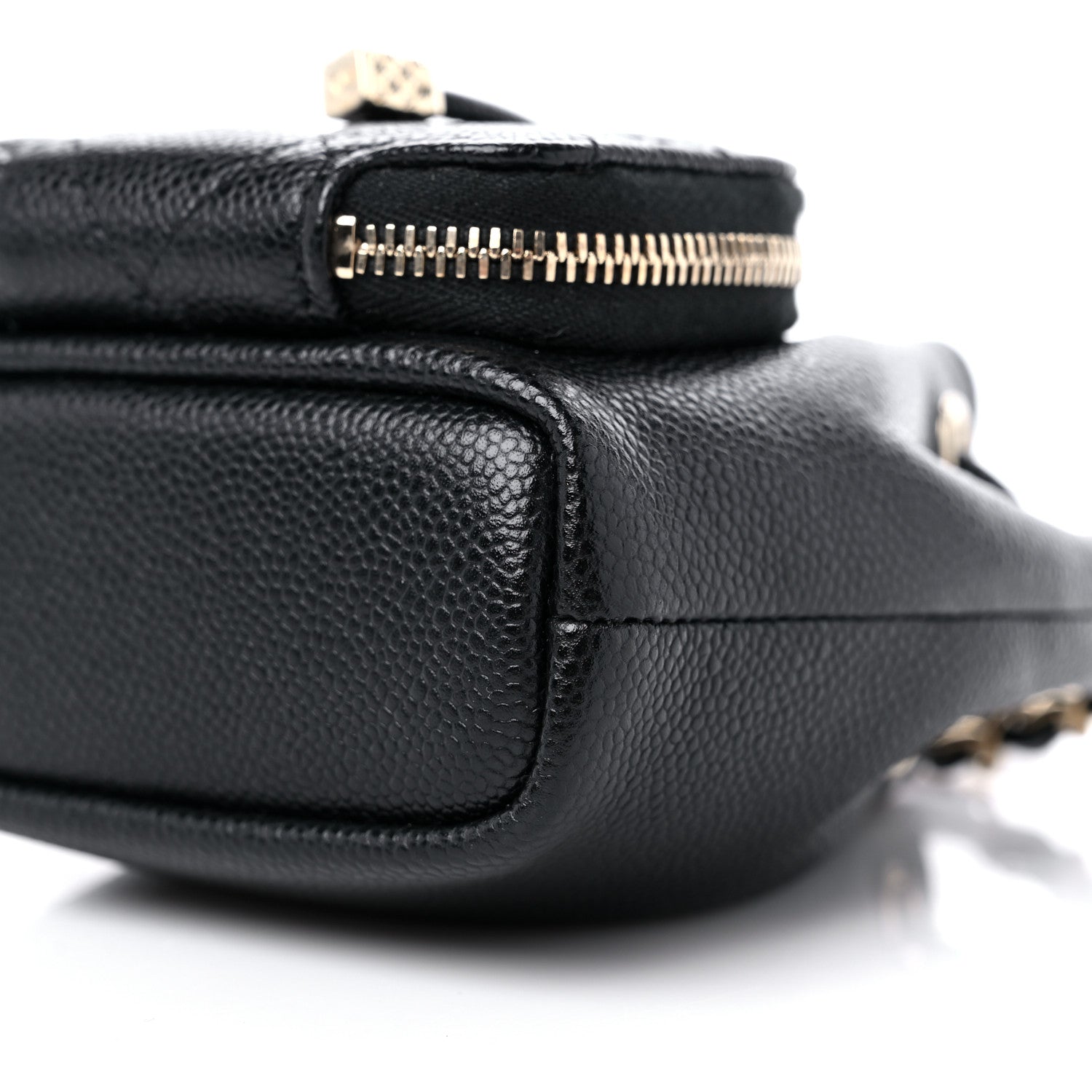 Chanel Caviar Quilted Mini CC Pocket Bucket Bag Black 9 of 10