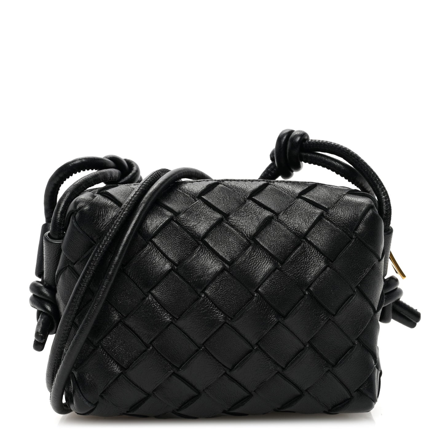Nappa Intrecciato Candy Loop Camera Bag Black