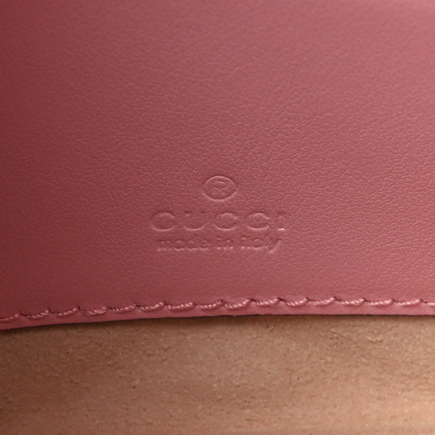 Calfskin Matelasse GG Marmont Wrist Wallet Wild Rose