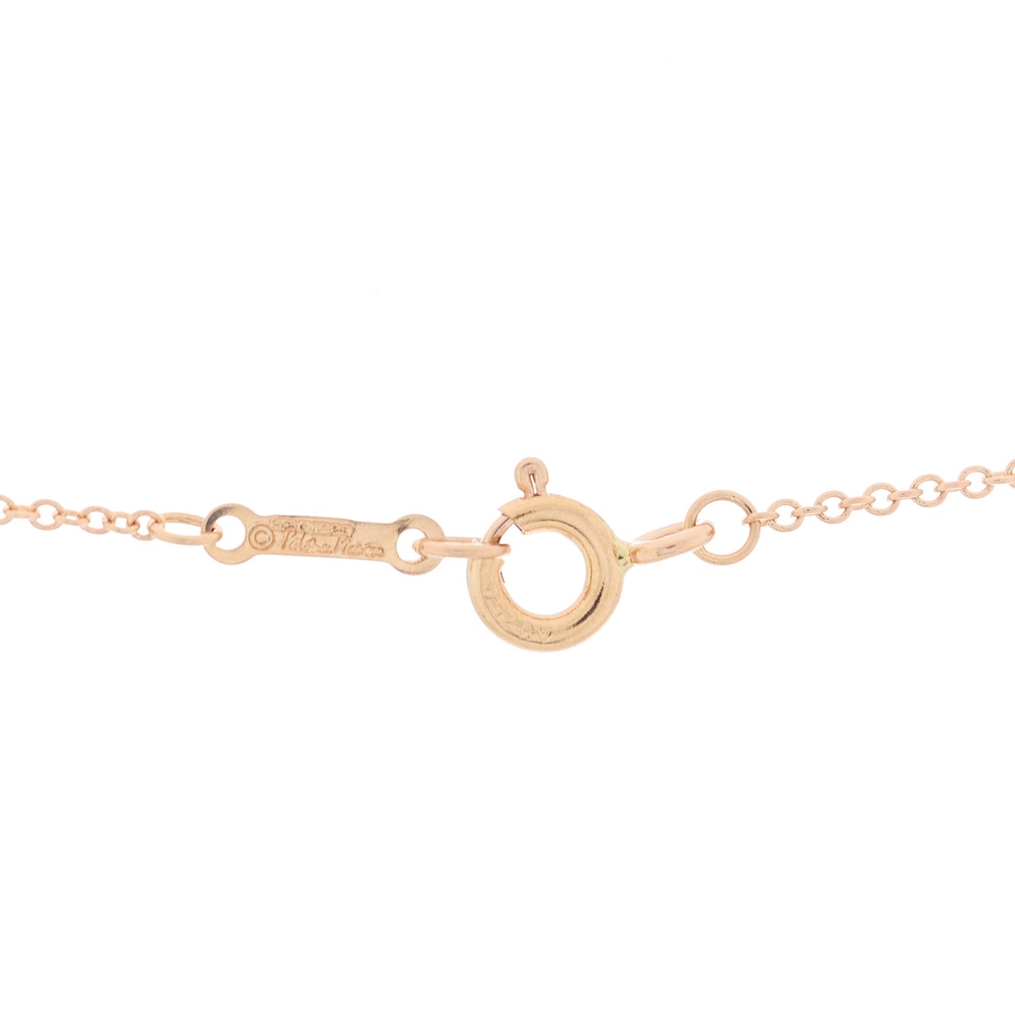 18K Rose Gold Diamond Paloma's Graffiti Love and Kisses Pendant Necklace