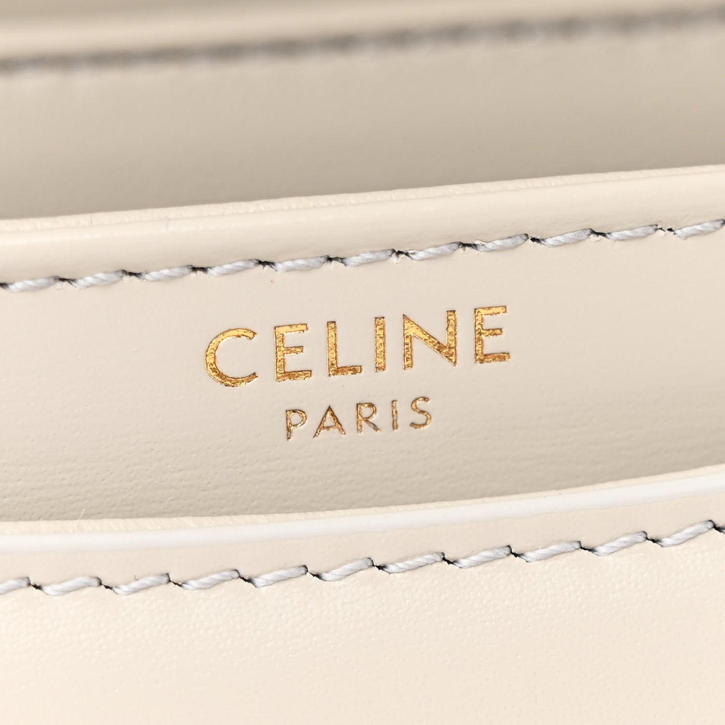 Shiny Calfskin Teen Besace Light Stone