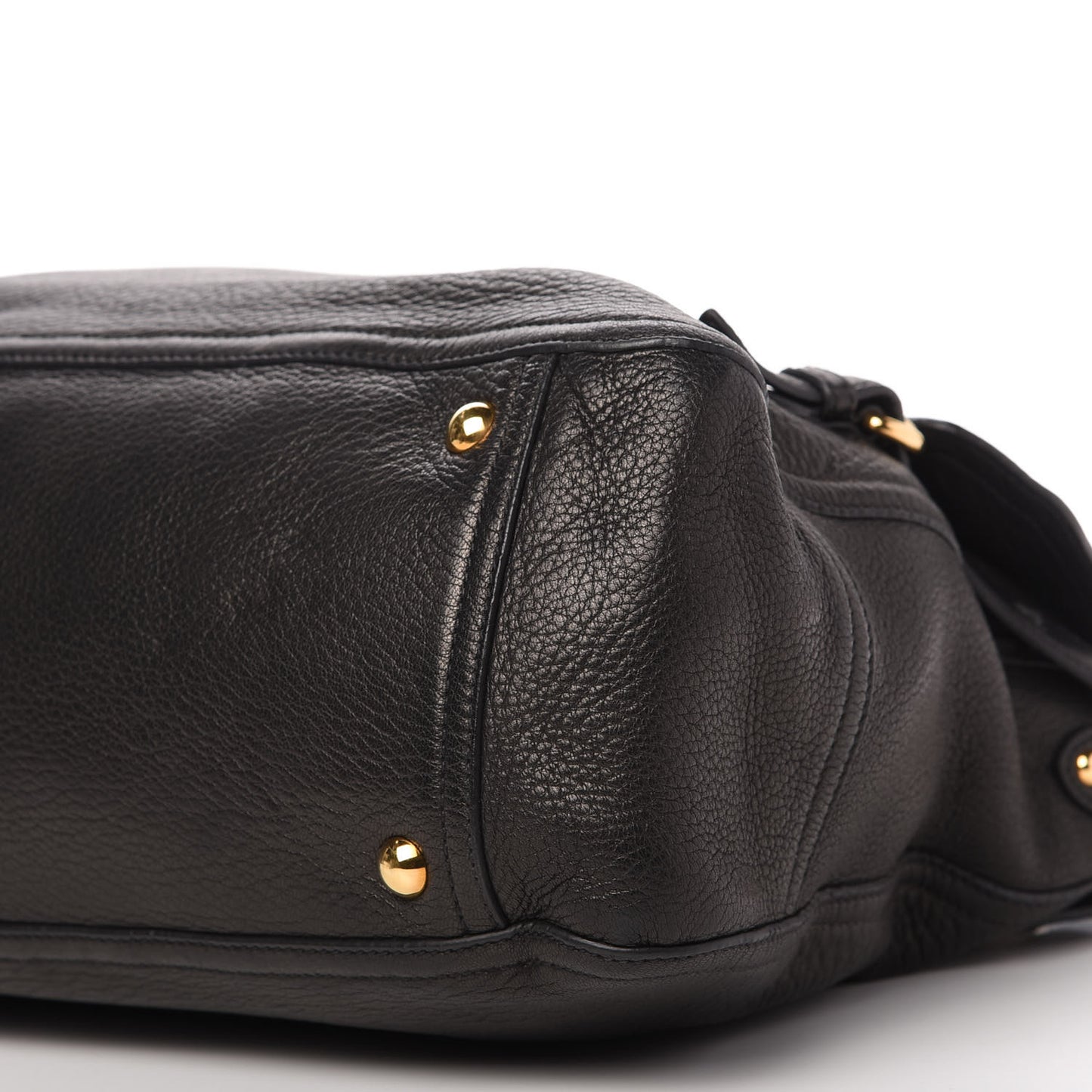 Cervo East-West Flap Satchel Black