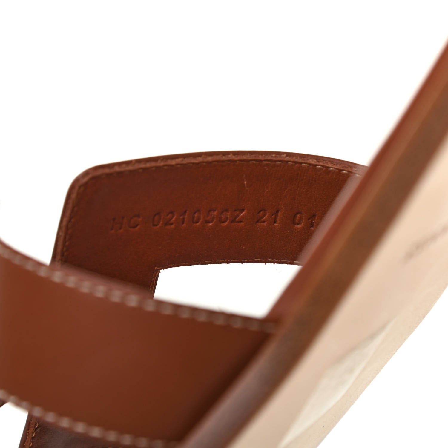 Hermes Box Calfskin Oran Sandals 40 Gold 8 of 8