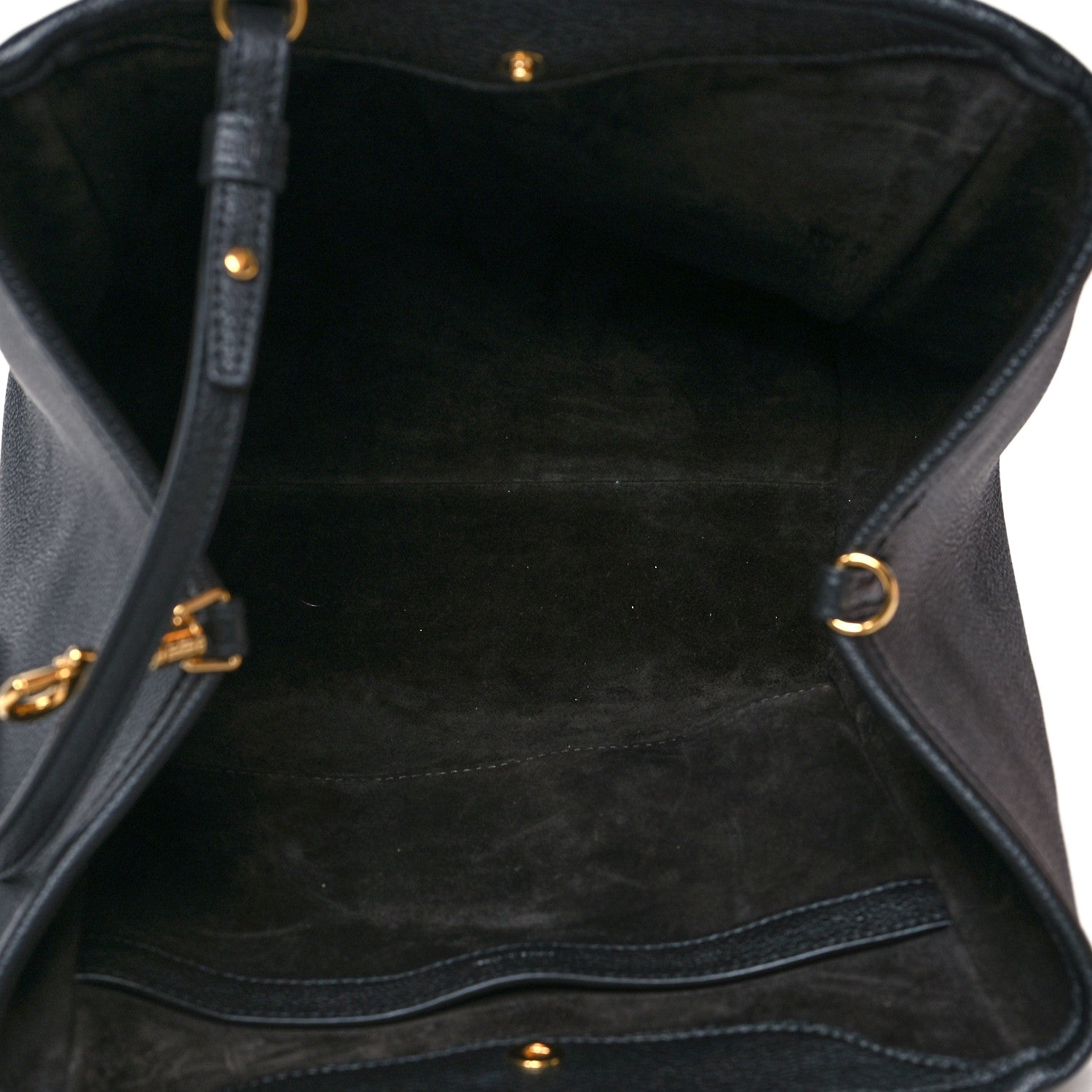 Celine Grained Calfskin Small Folded Cabas Black 5 of 10