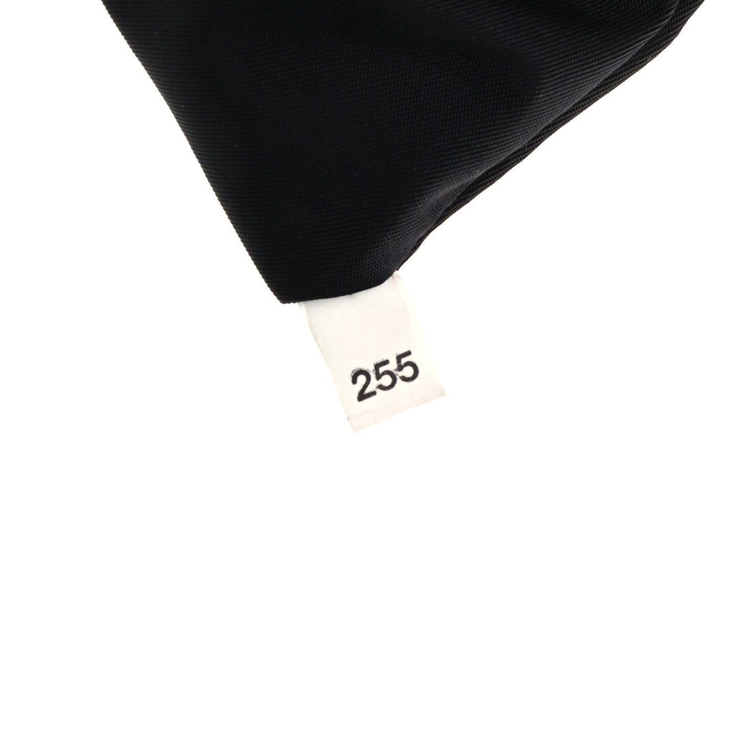 Tessuto Nylon Soft Padded Medium Chain Clutch Bag Black