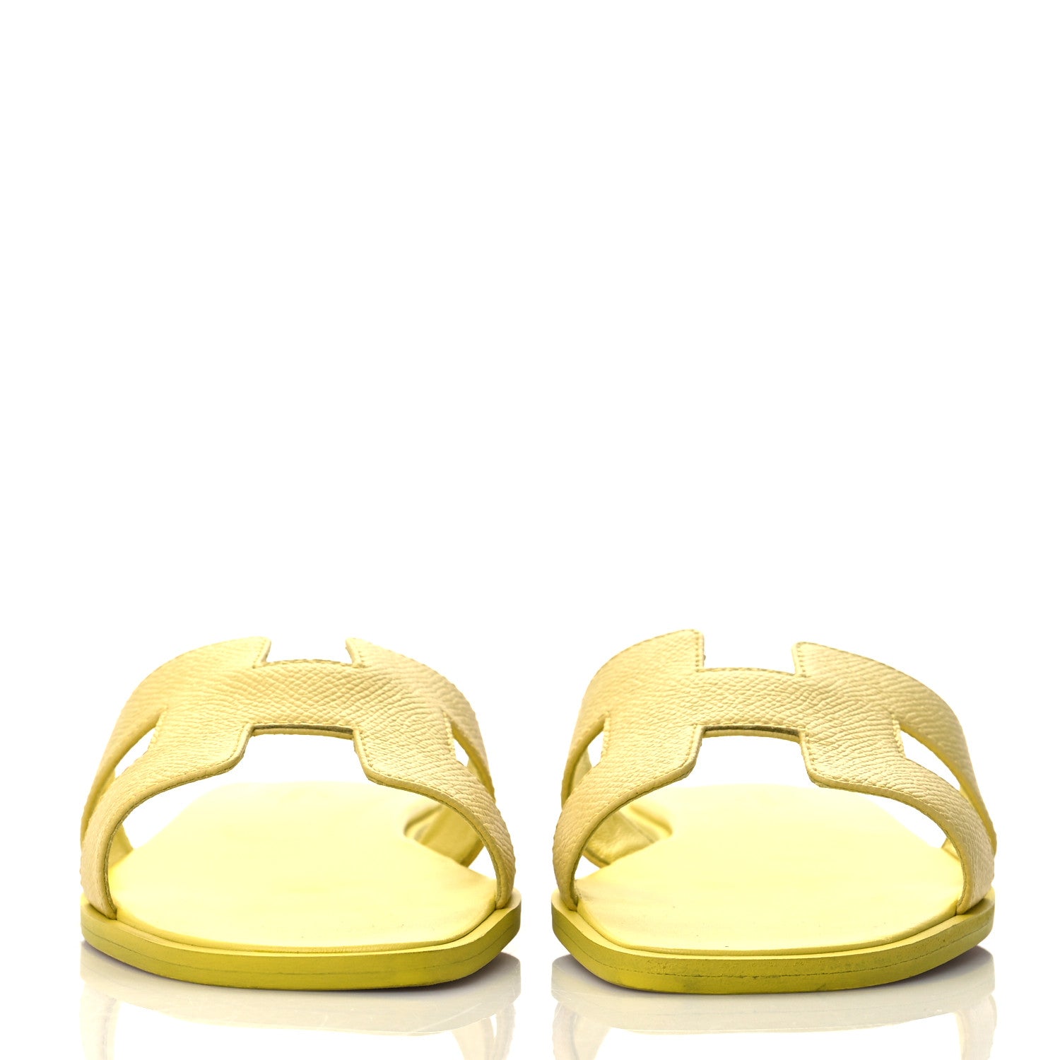 Hermes Epsom Oran Sandals 36 Jaune Pollen 2 of 9